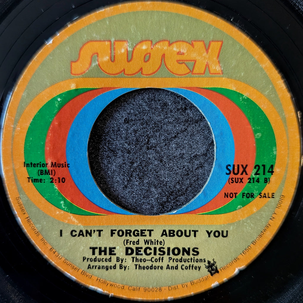 The Decisions-It’s love that really counts/ I can't forget about you