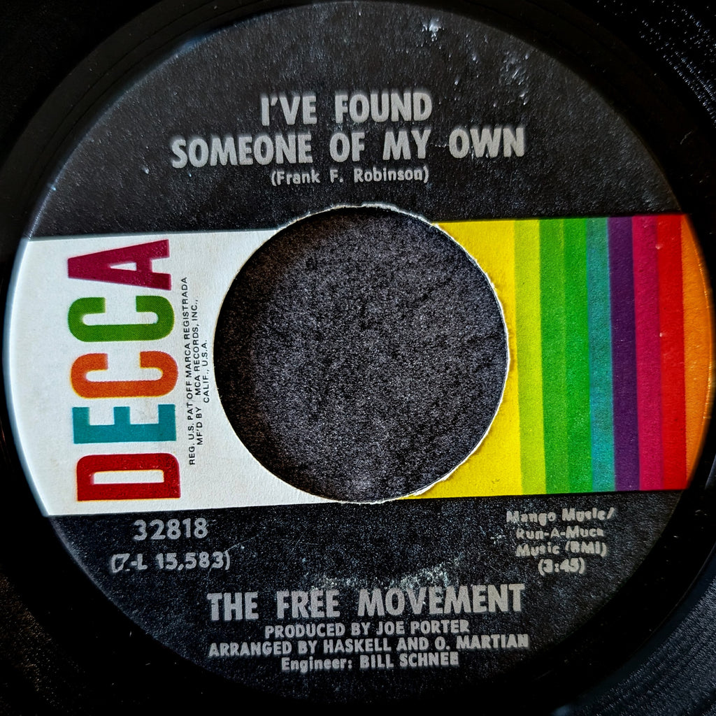 The Free Movement - I've found my own / My heart just can't be swayed