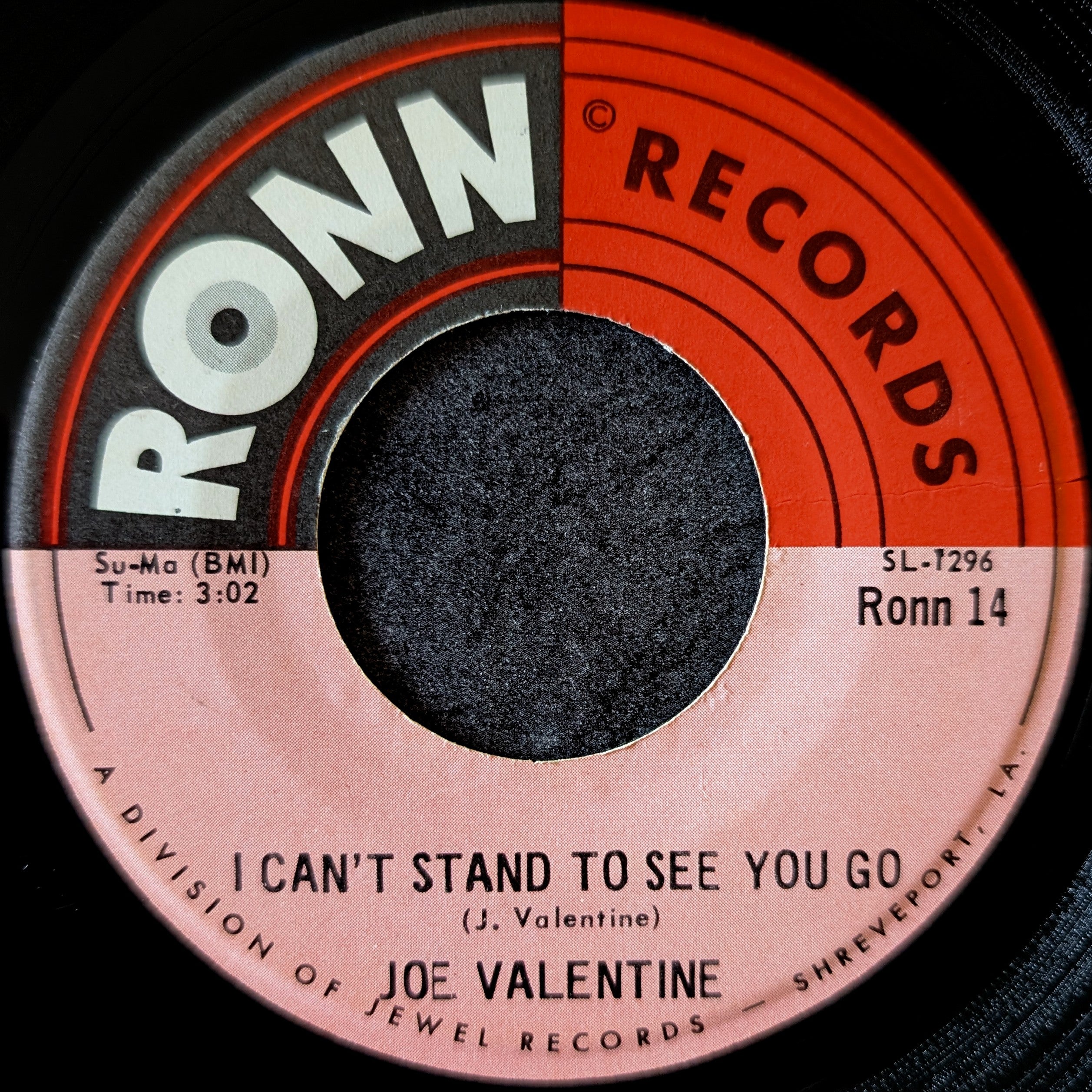 Joe Valentine-I can’t stand to see you go/ One night of satisfaction