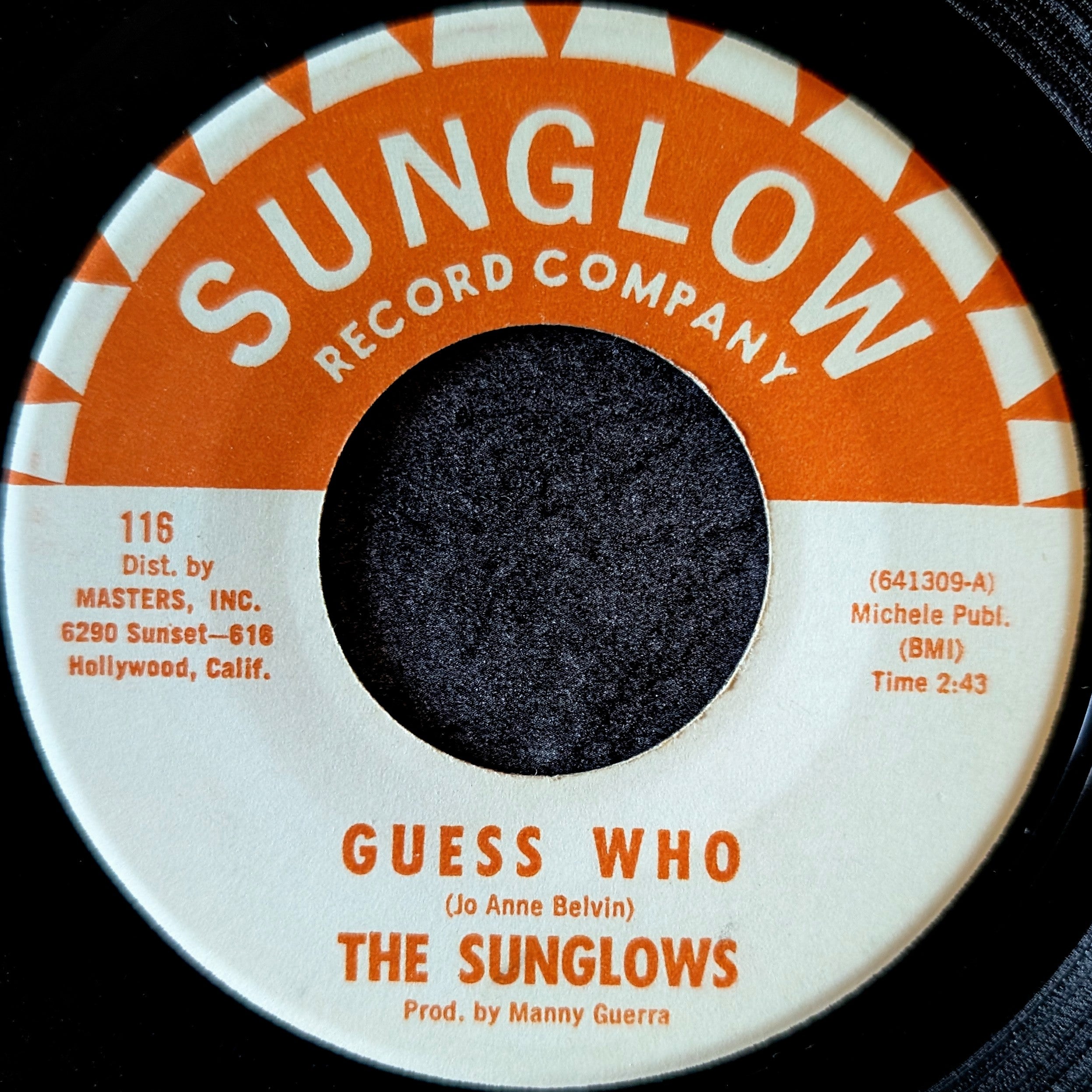 The Sunglows-Guess who/Just as I thought