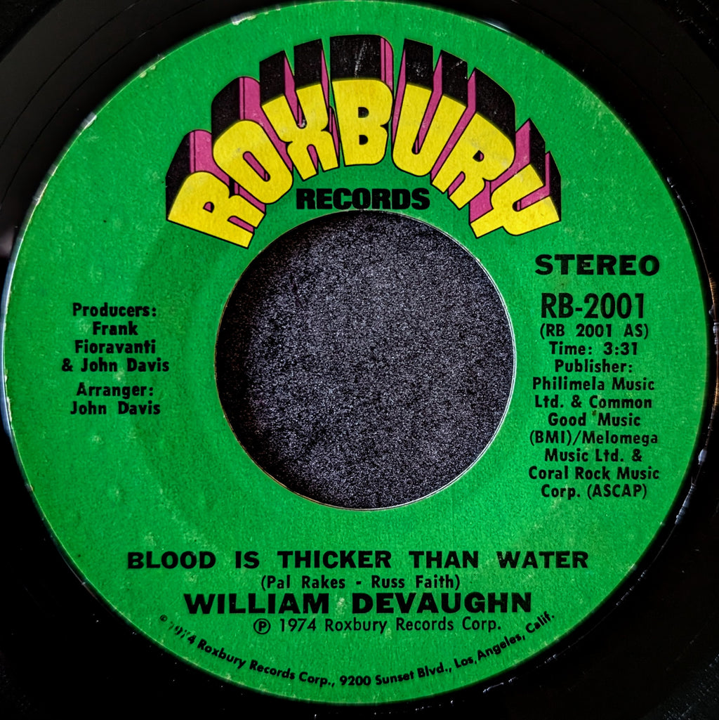 William Devaughn-Blood is thicker than water/Blood is thicker than water