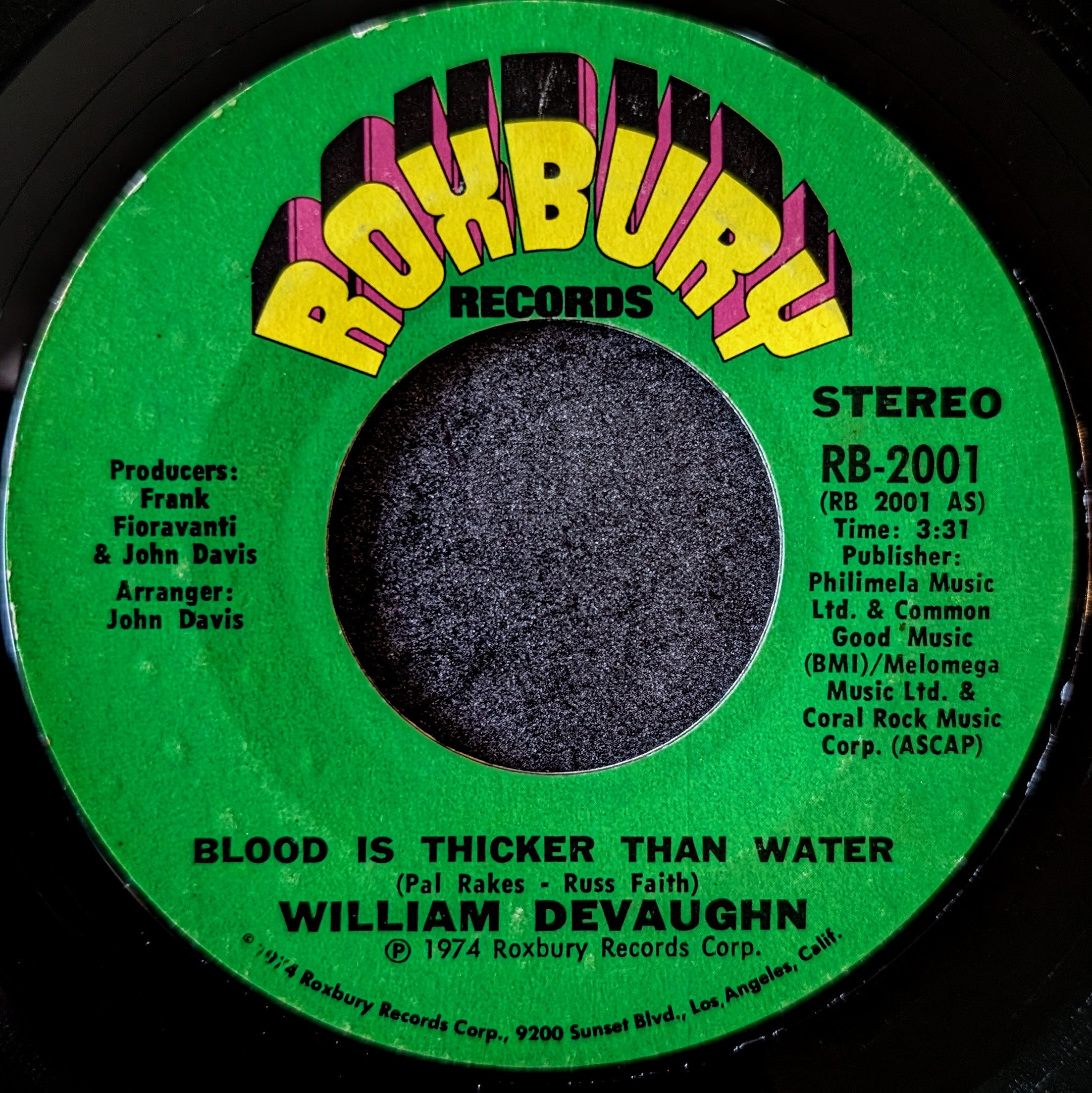 William Devaughn-Blood is thicker than water/Blood is thicker than water