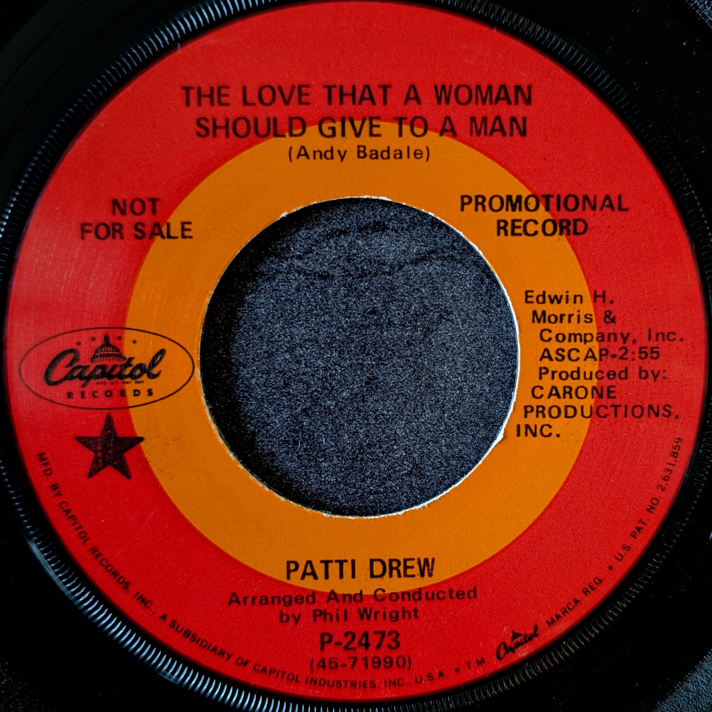 Patti Drew-The love that a woman should give to a man/ Save the last dance for me