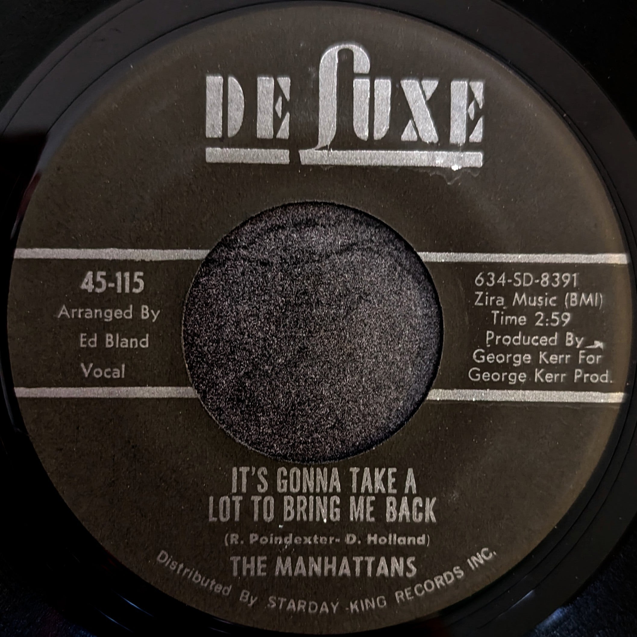 The Manhattans-It's Gonna Take A Lot To Bring Me Back/Give Him Up