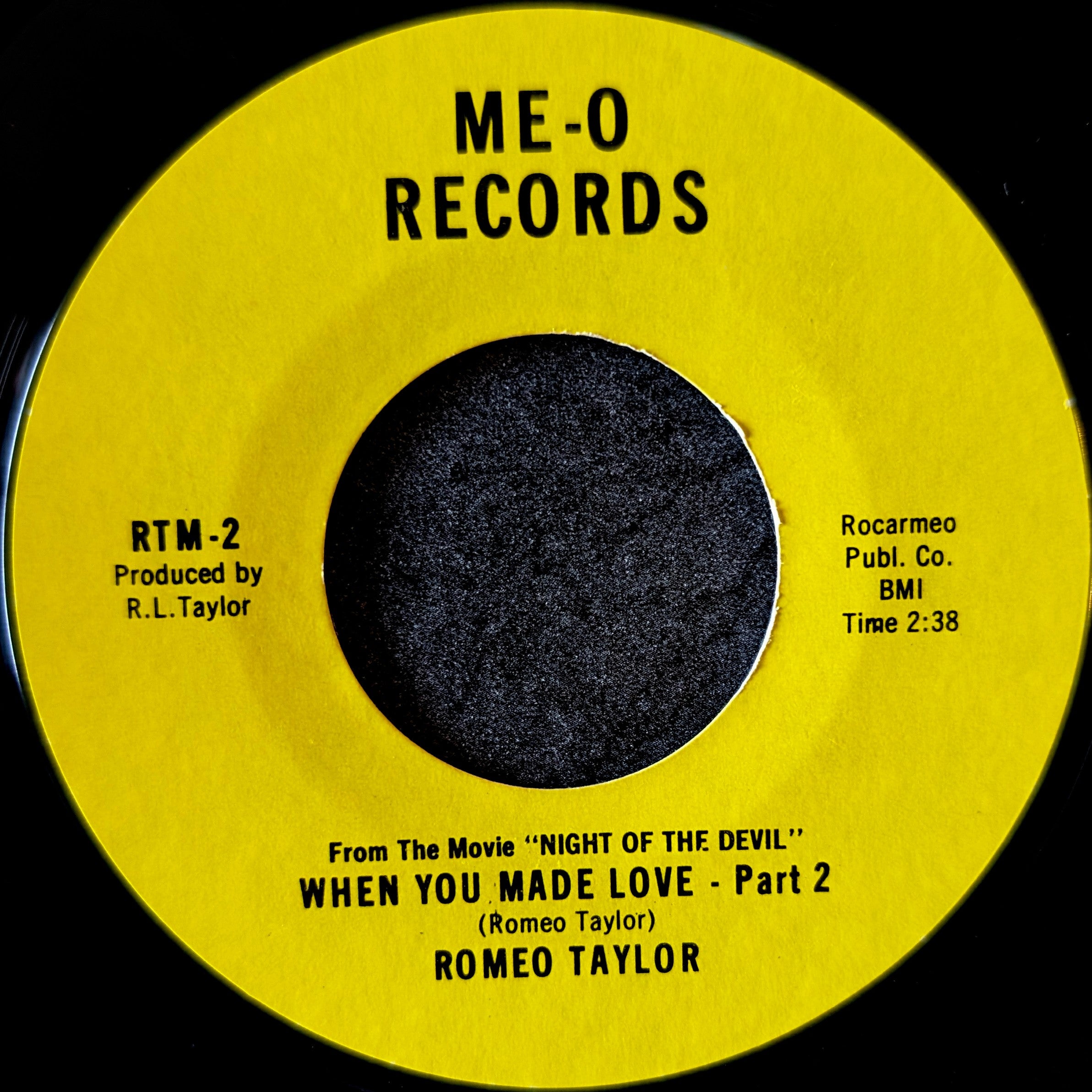 Romeo Taylor - When You Made Love Part 1 / When You Made Love Part 2