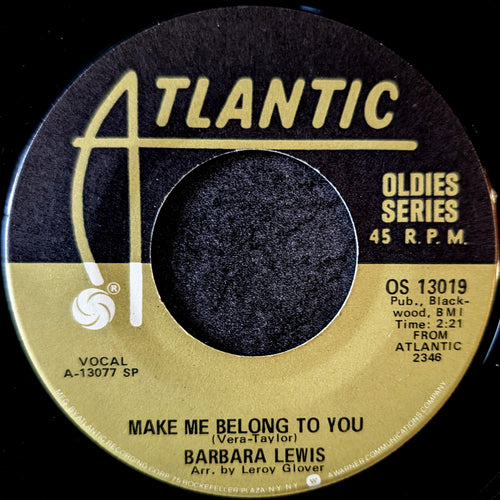 Barbara Lewis - Hello Stranger / Make Me Belong To You
