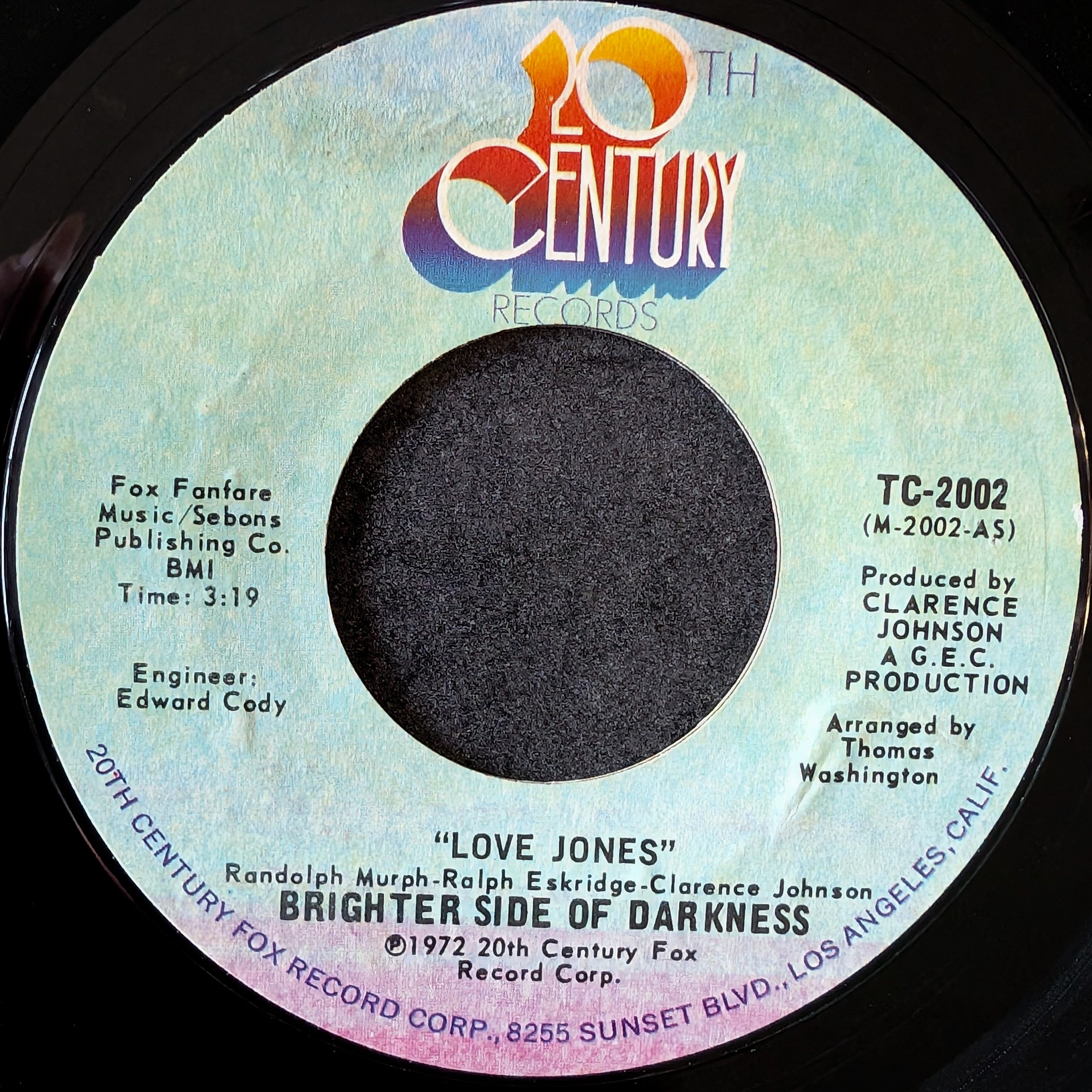 Brighter side of darkness-Love Jones/I'm the guy