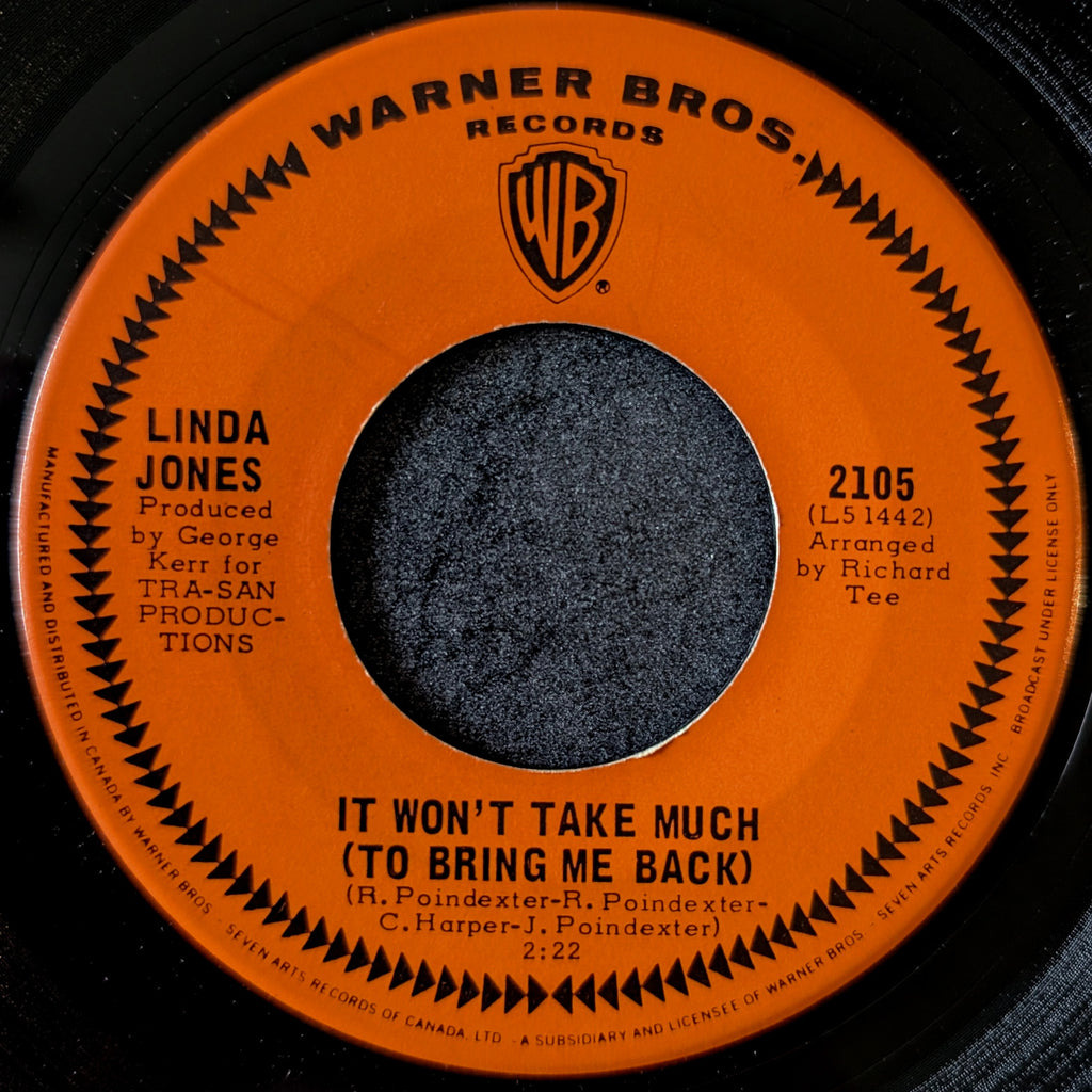 Linda Jones-It won't take much (to bring me back)/I who have nothing