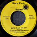 Lee Williams and The Cymbals - Save It All For You / I Can Make Mistakes Too