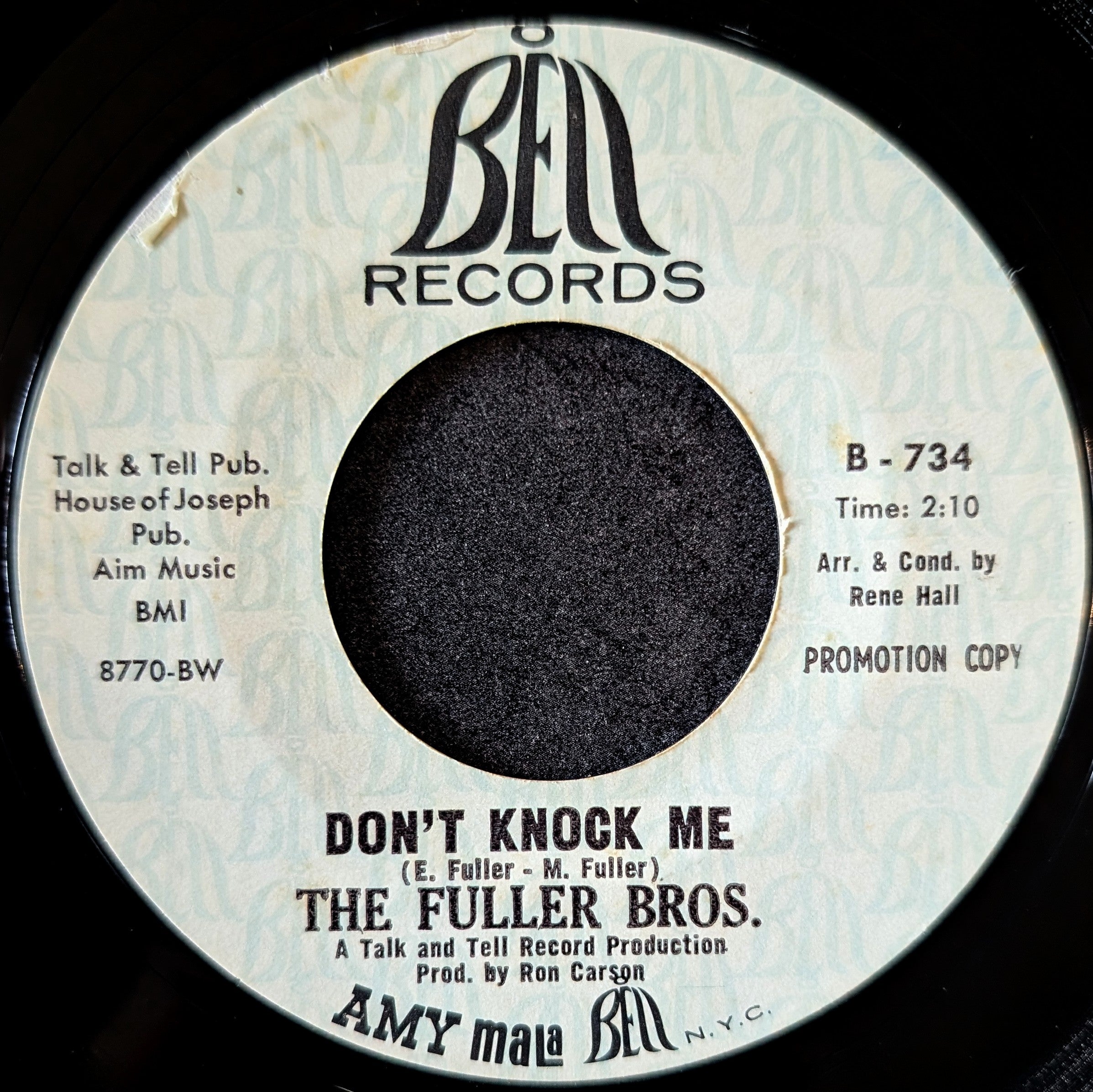 The Fuller Bros.-Don't knock me/Let me love you