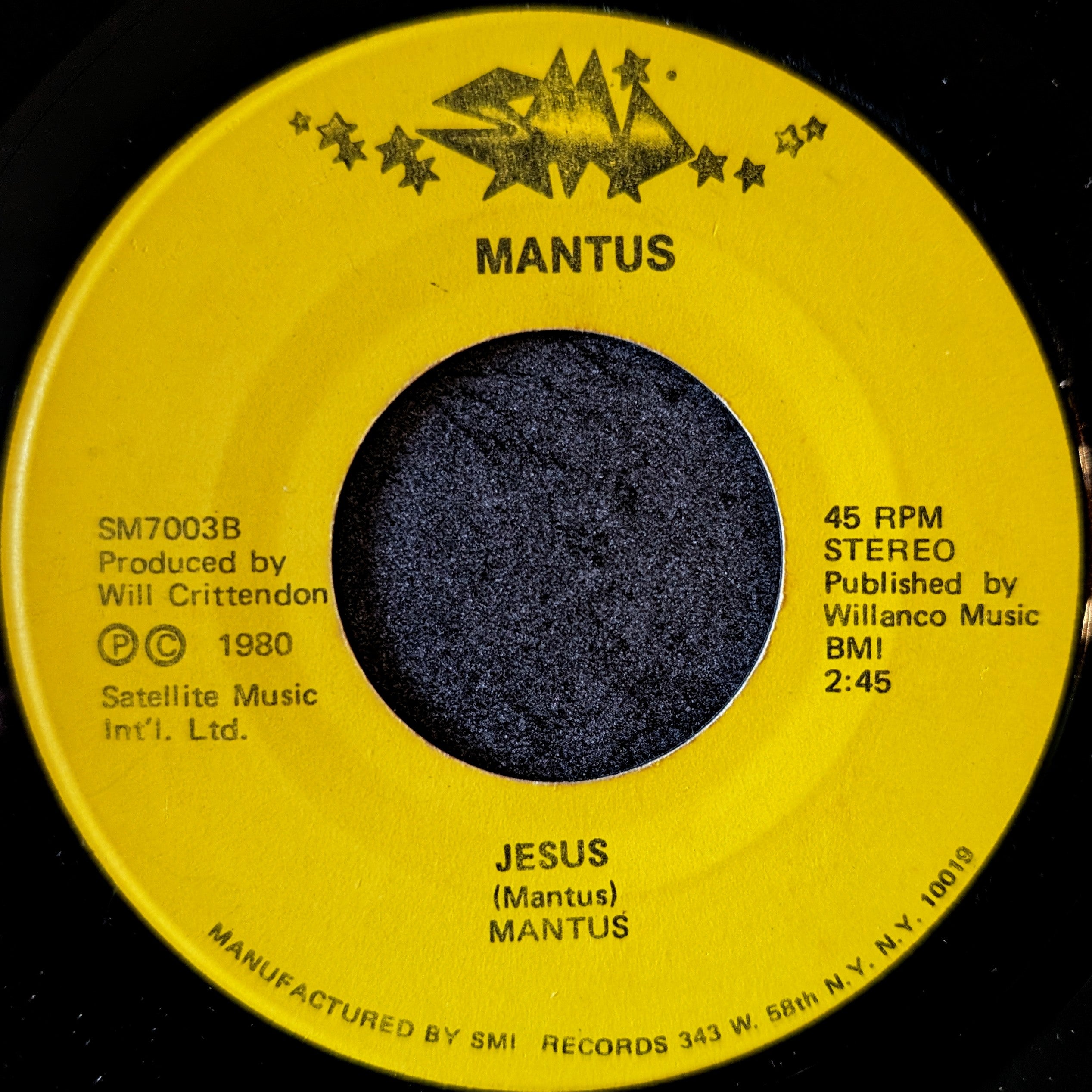 Mantus-Can't you feel it/Jesus