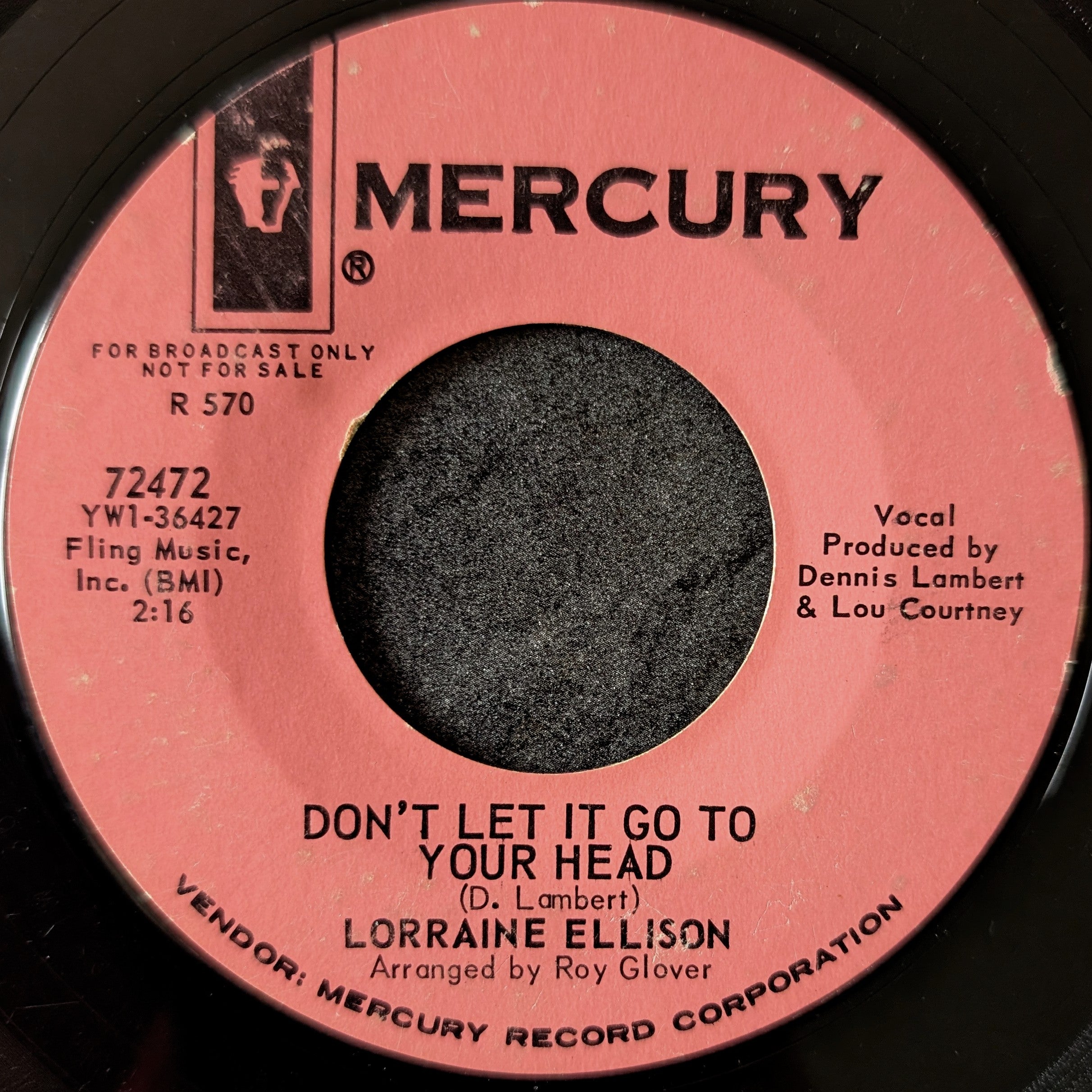 Lorraine Ellison-I dig you baby/Don't let it go to your head