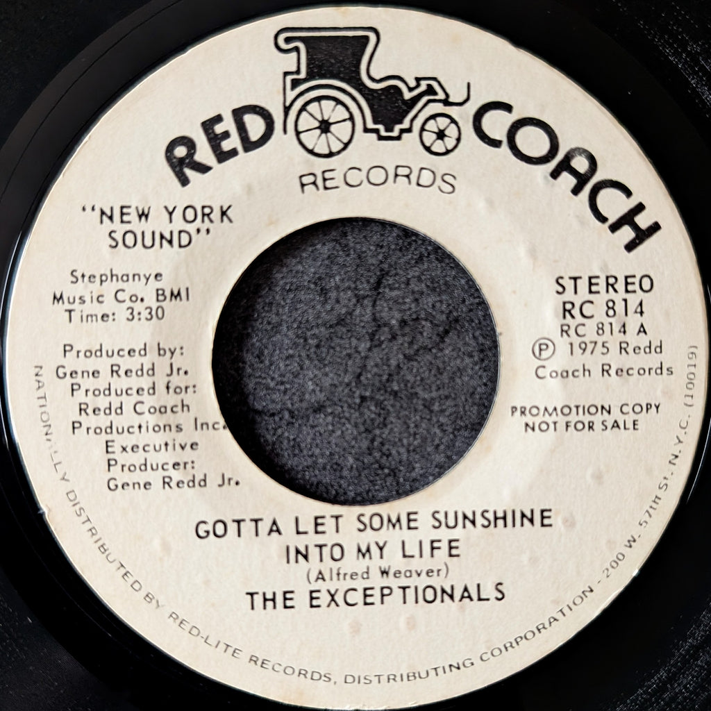 The Exceptionals-Gotta let some sunshine into my life/Gotta let some sunshine into my life