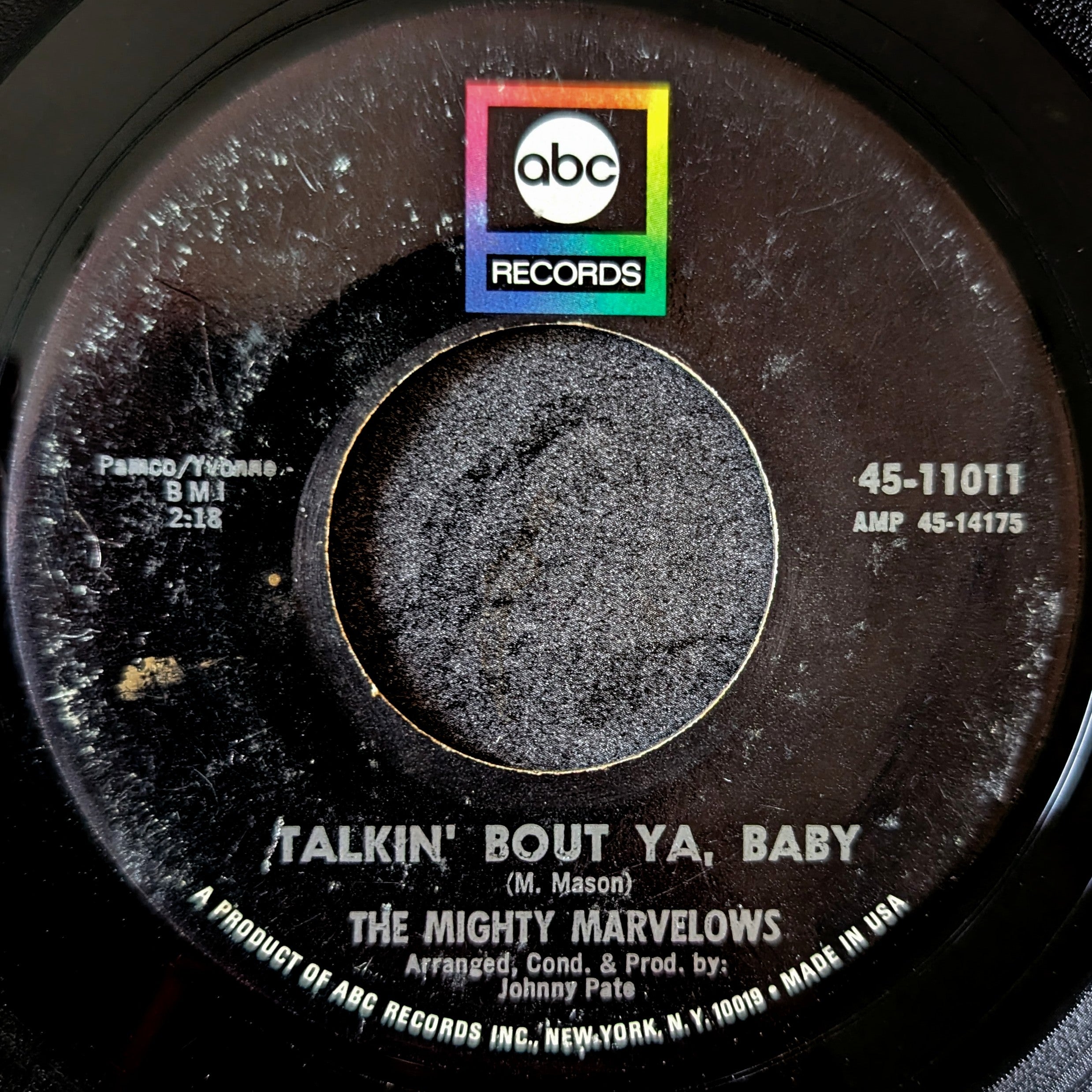 The Mighty Marvelows - Talkin' Bout Ya, Baby / In the Morning