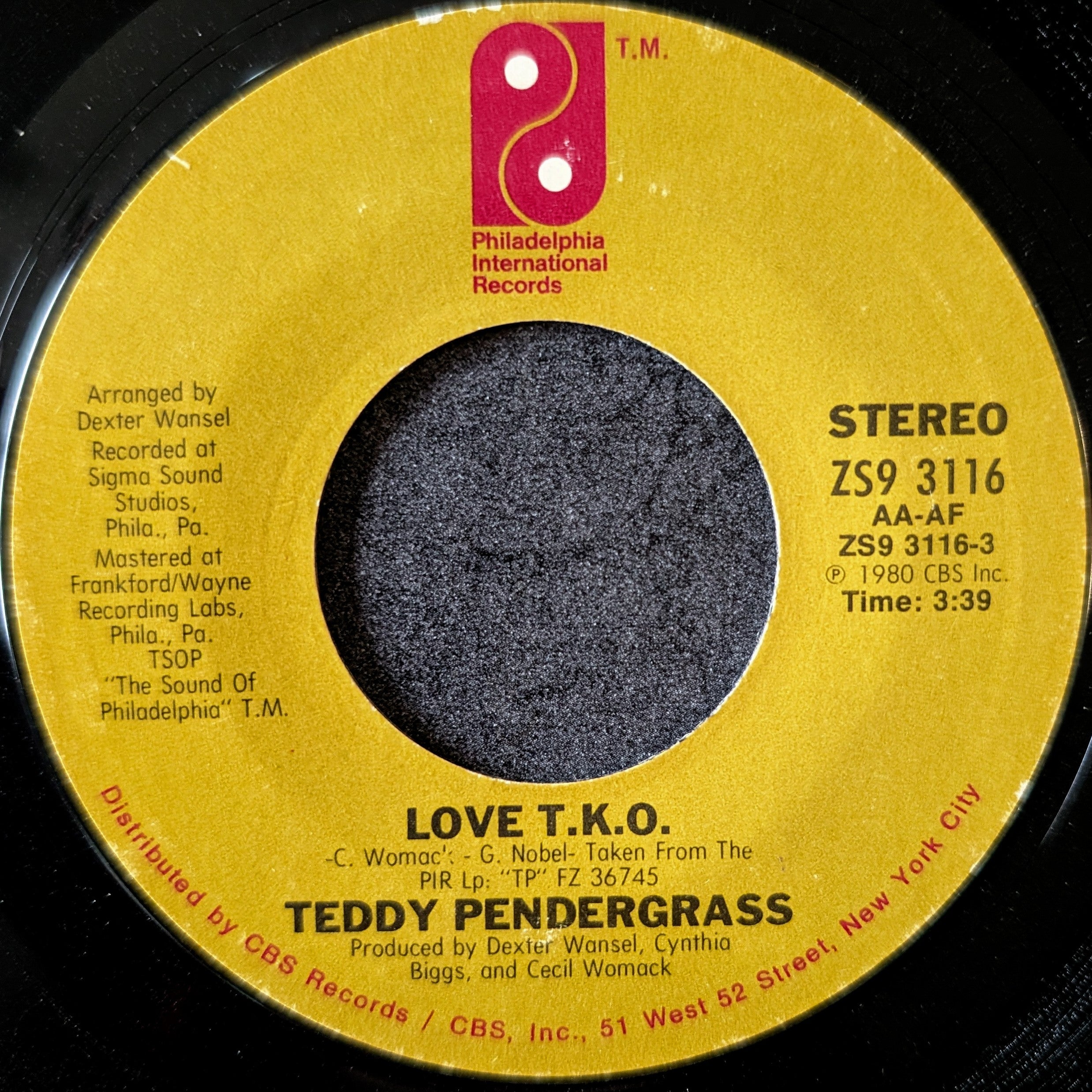 Teddy Pendergrass - Love T.K.O / I Just Called to Say