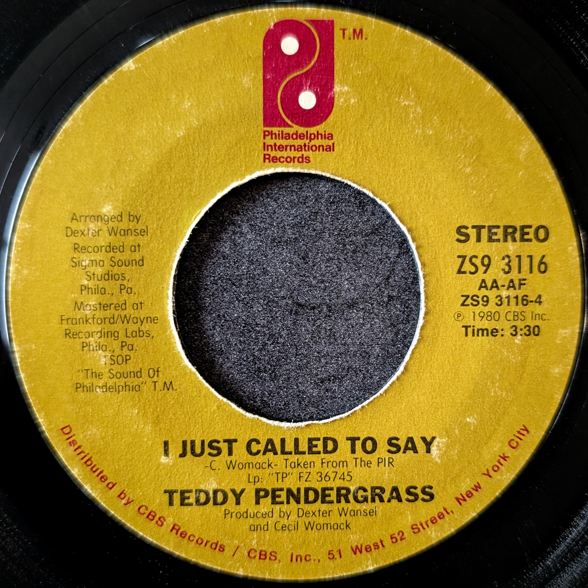 Teddy Pendergrass - Love T.K.O / I Just Called to Say