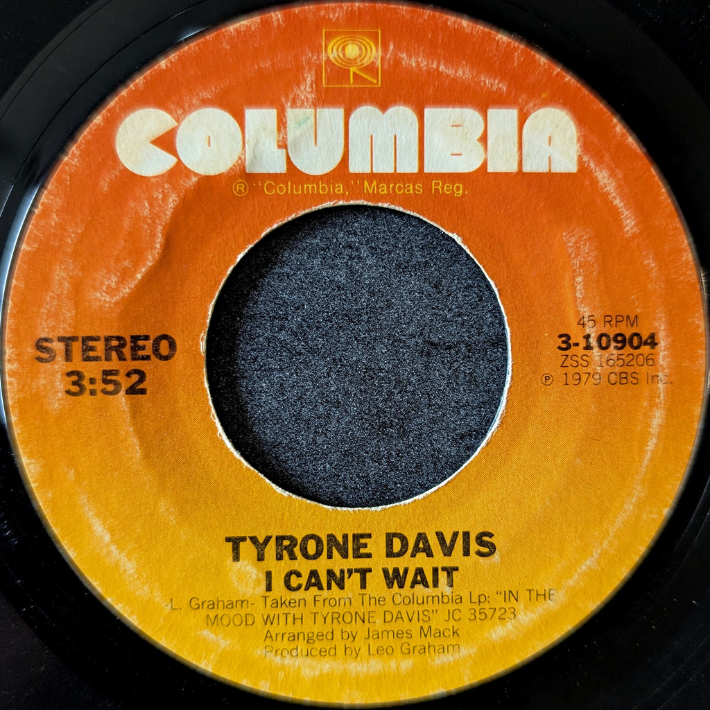 Tyrone Davis - In the Mood / I Can't Wait