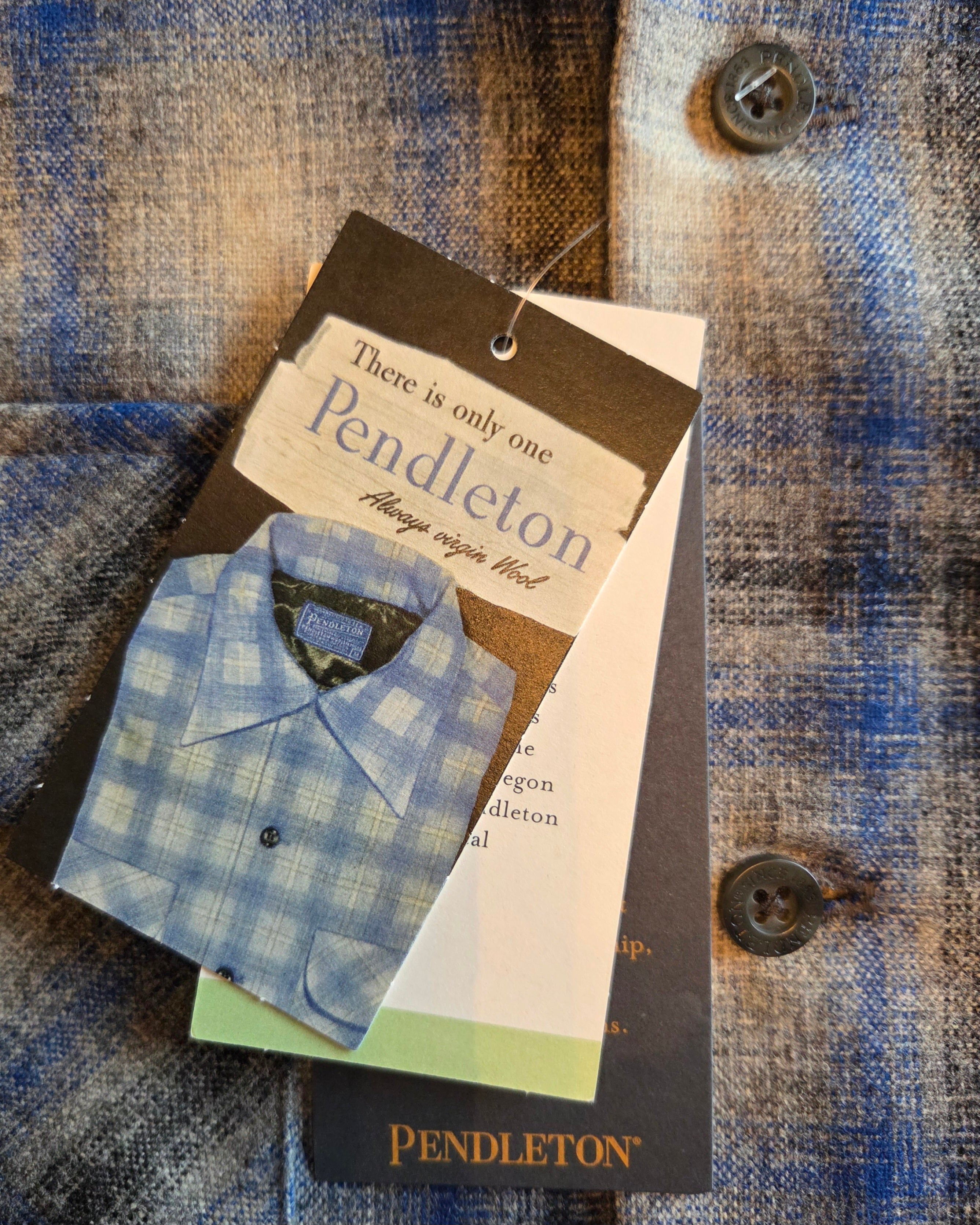 Pendleton Boardshirt Grey Blue Ombre