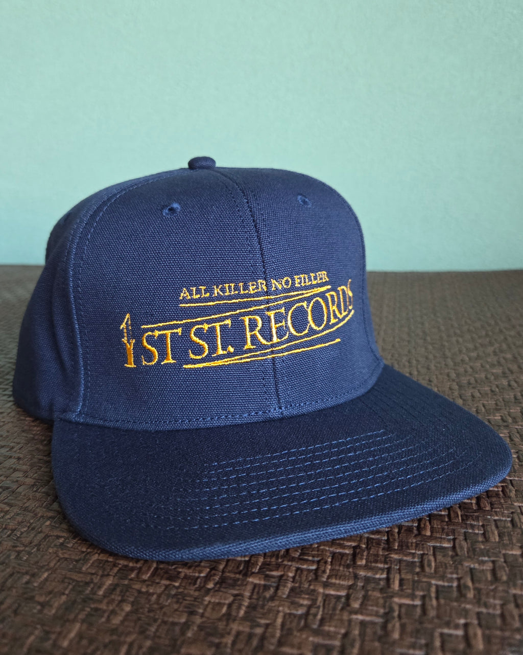 1st St.Records Origonal Cotton Canvas Snapback Cap