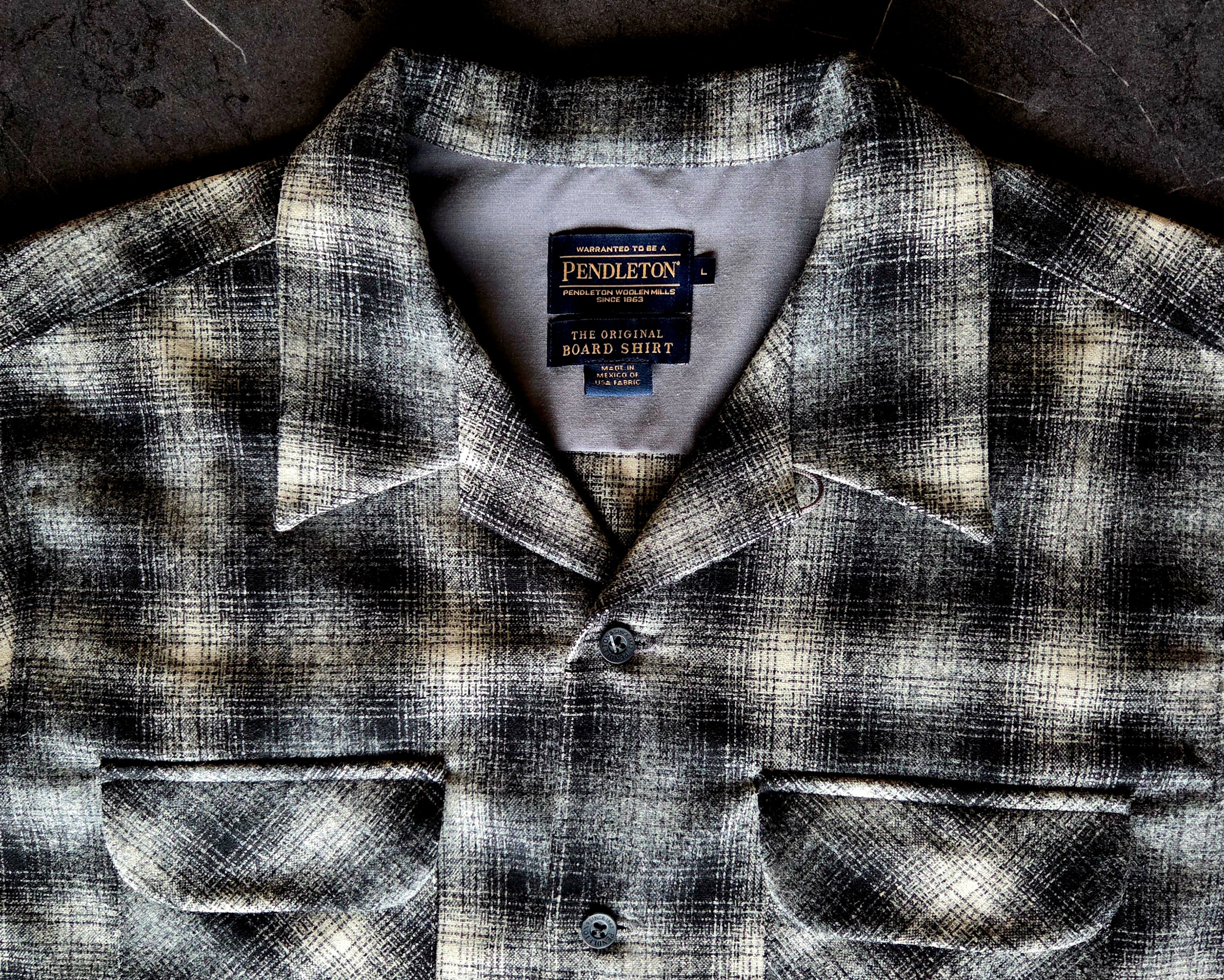 Pendleton Board Shirt Fall 2023 Grey Ombre 1960 Throwback