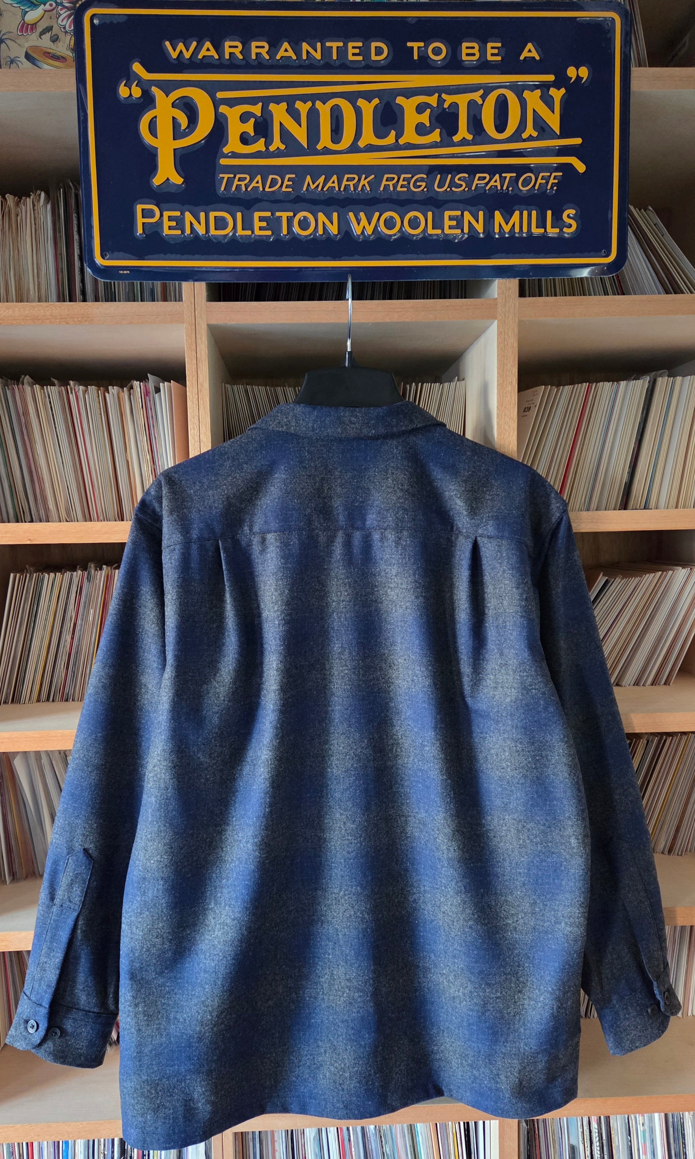 Pendleton Board Shirt Navy Oxford Mix Ombre