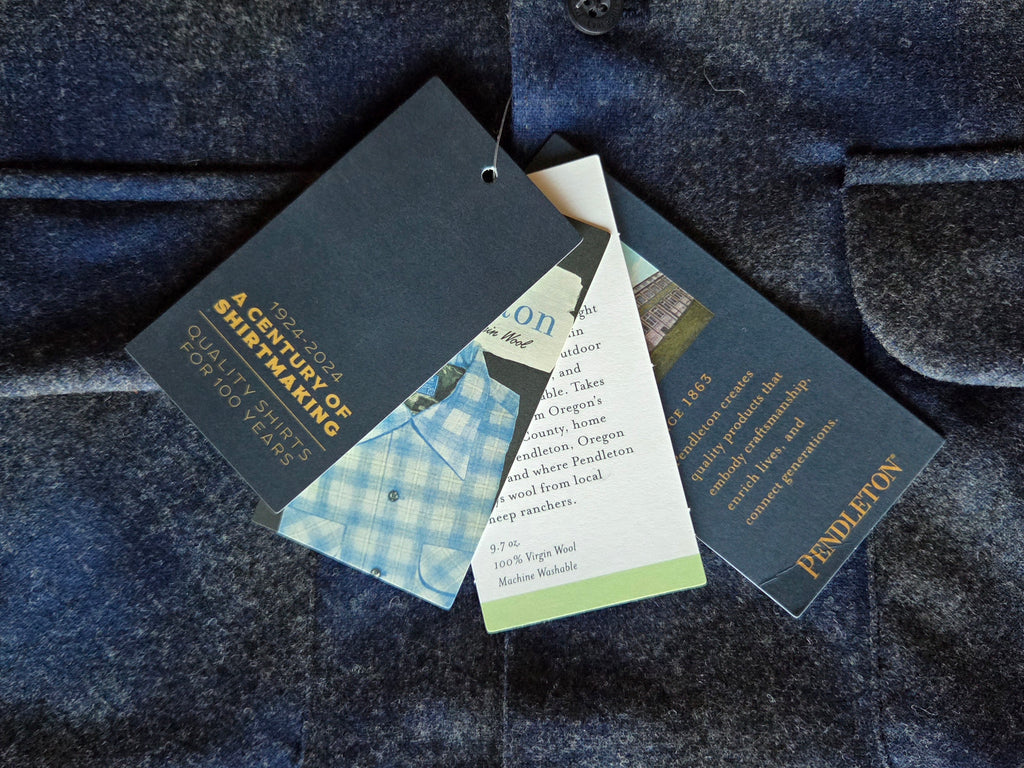 Pendleton Board Shirt Navy Oxford Mix Ombre