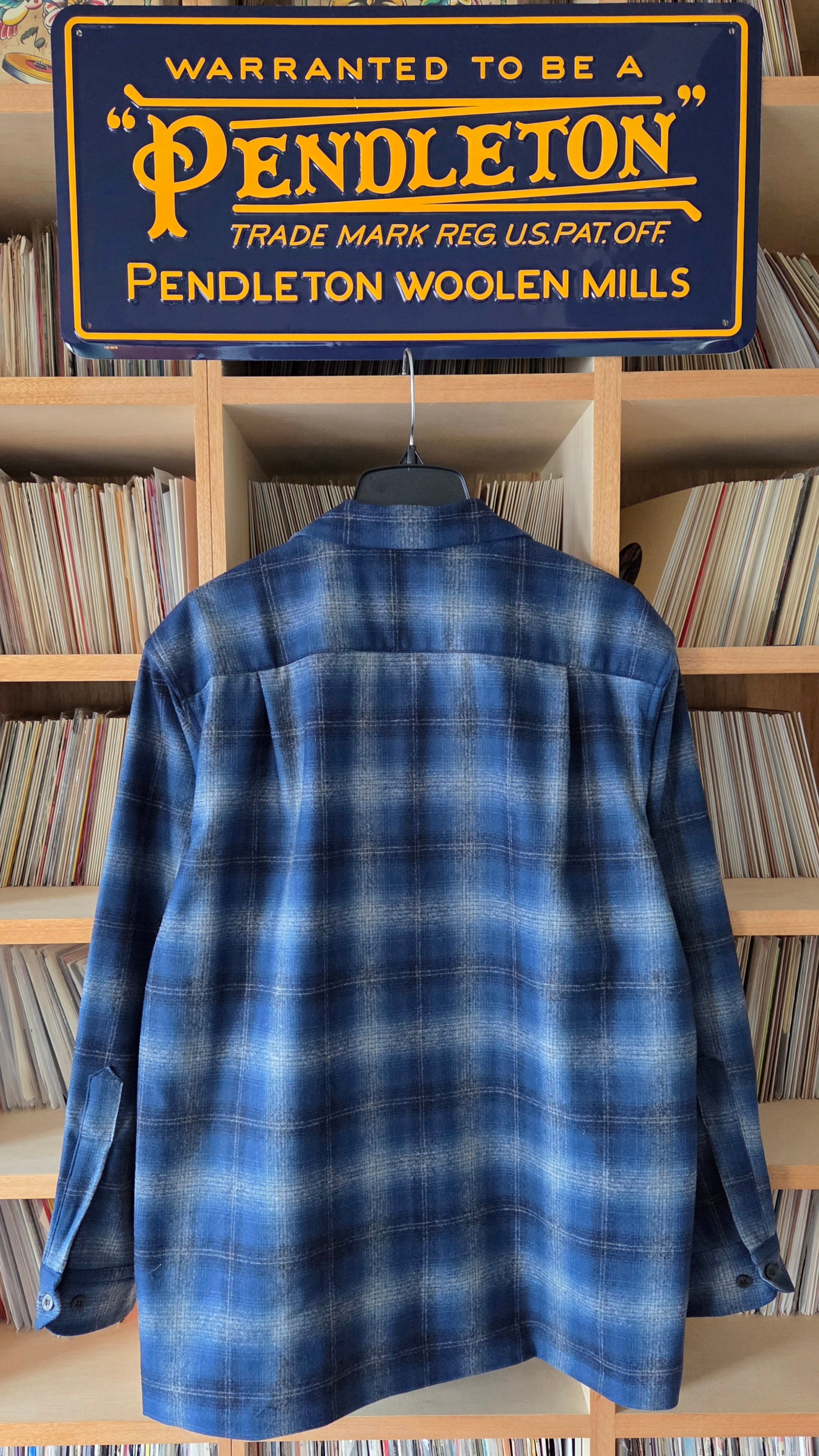 Pendleton Fall 2025 Wool Board Shirt Navy Ombre 2000 Throwback