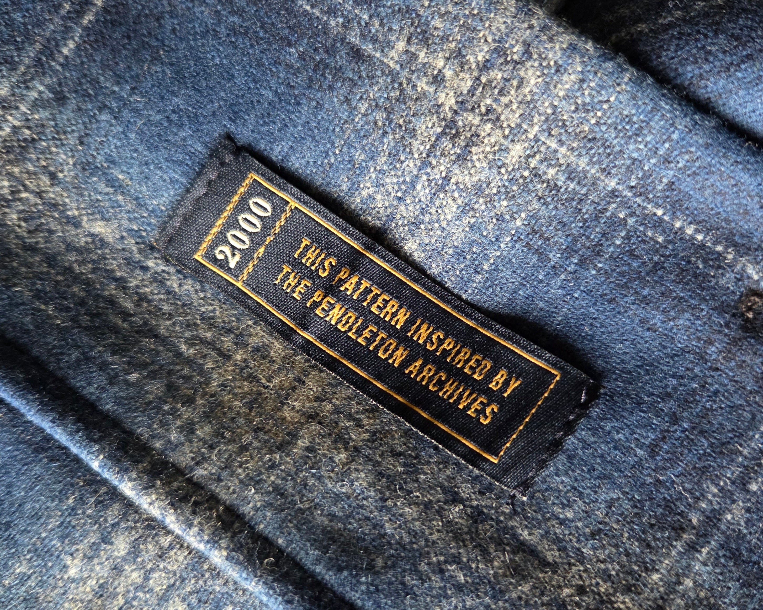 Pendleton Fall 2025 Wool Board Shirt Navy Ombre 2000 Throwback