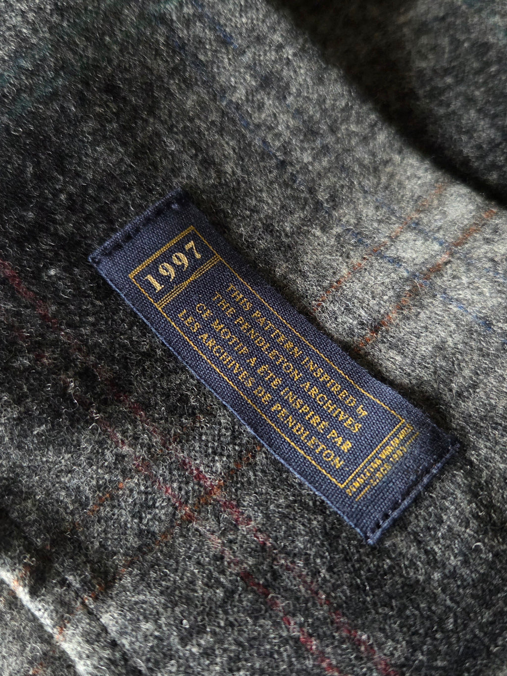 Pendleton Fall 2025 Wool Board Shirt Grey Mix Multi Plaid 1997 Throwback