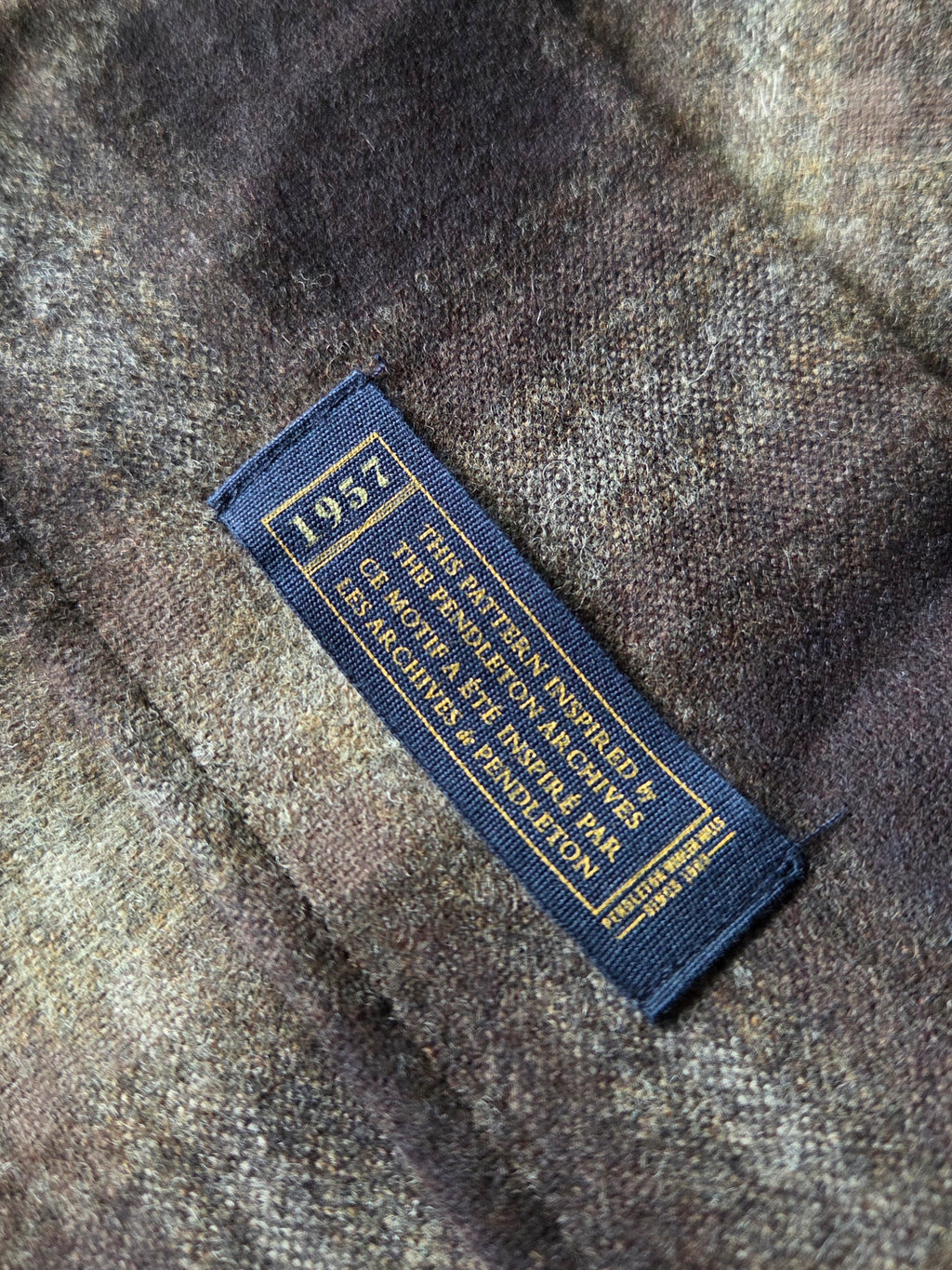 Pendleton Fall 2025 Wool Board Shirt Brown Mix Ombre 1957 Throwback