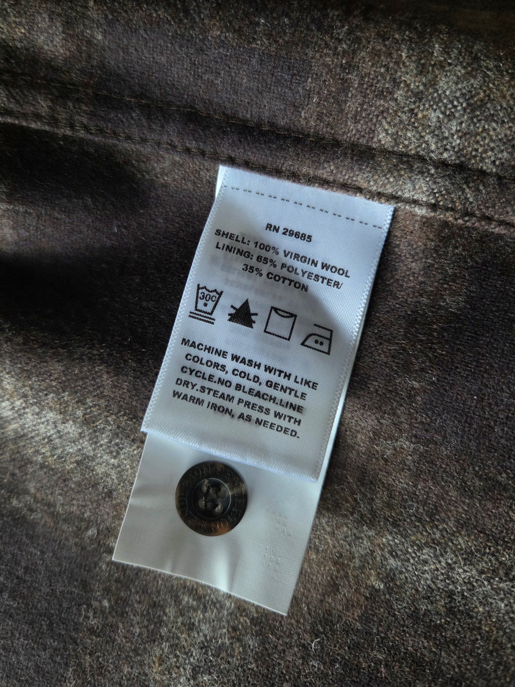 Pendleton Fall 2025 Wool Board Shirt Brown Mix Ombre 1957 Throwback