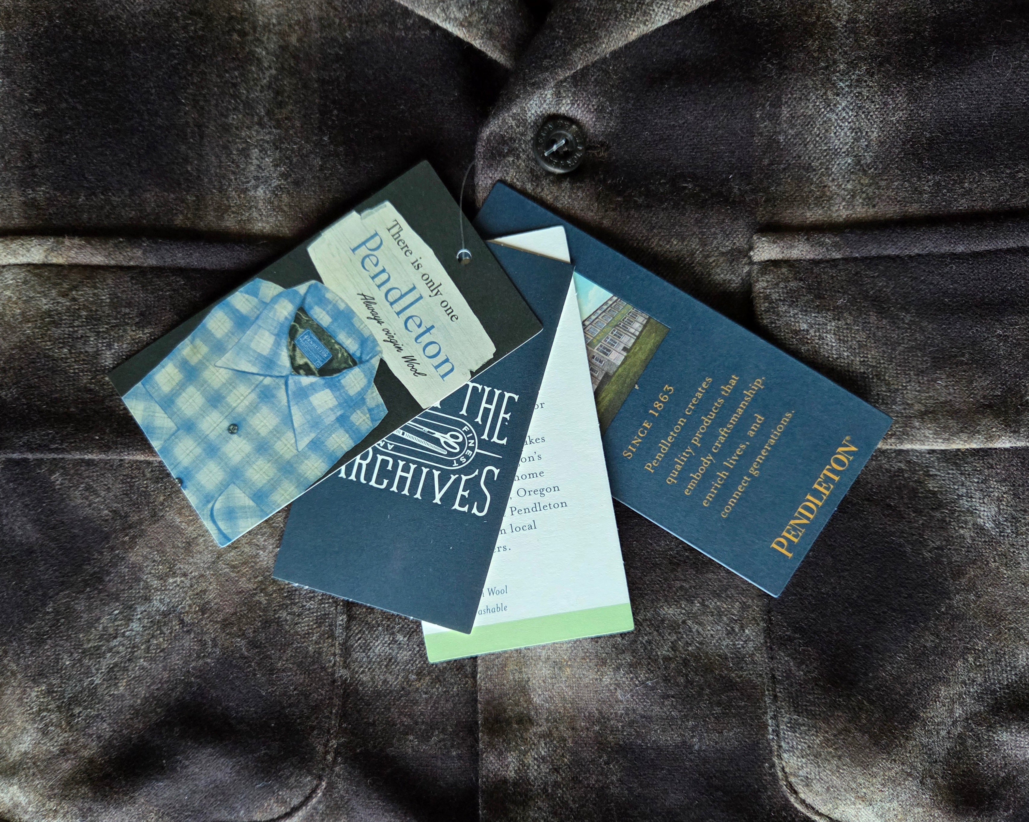 Pendleton Fall 2025 Wool Board Shirt Brown Mix Ombre 1957 Throwback