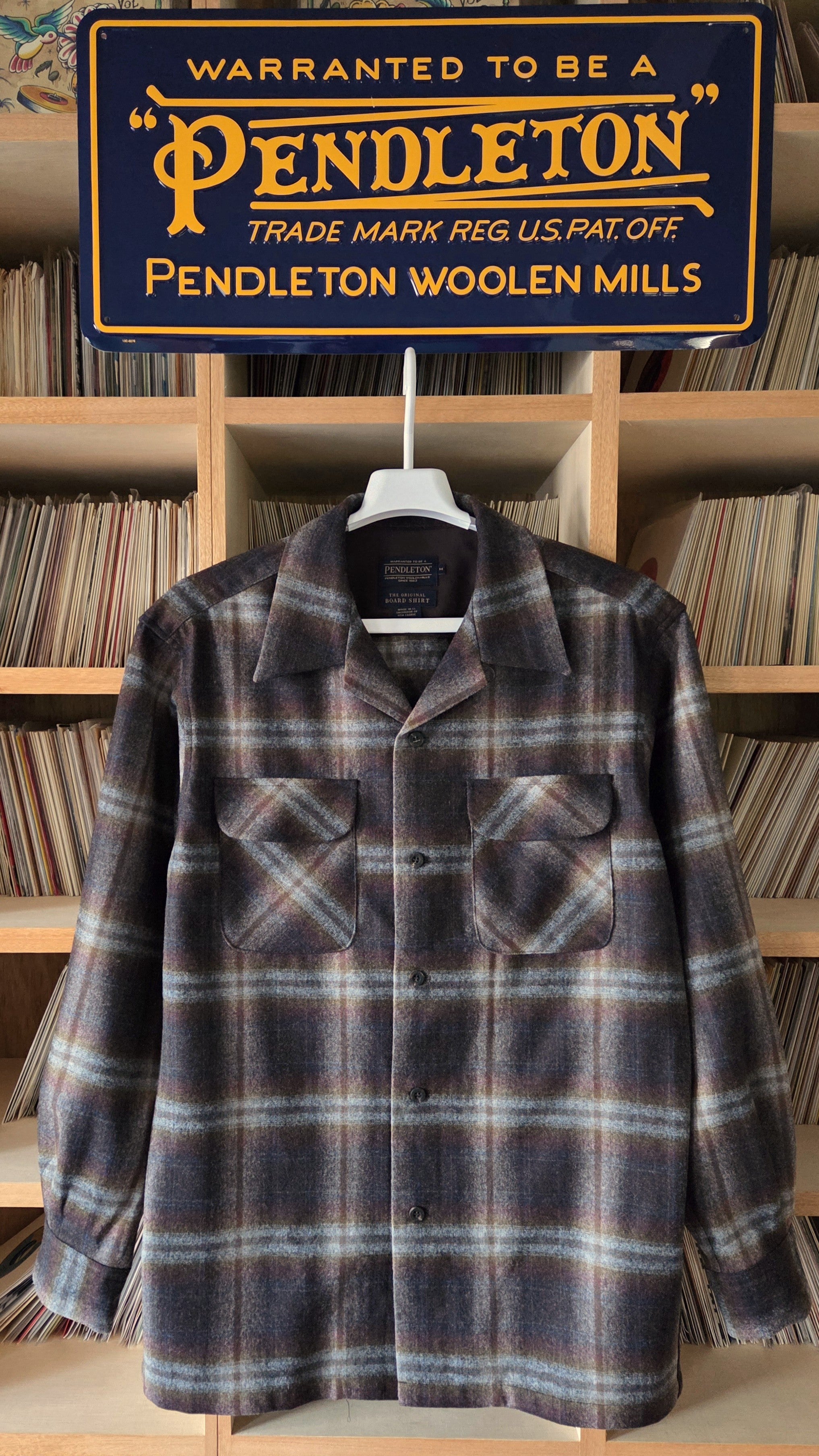 Pendleton Fall 2025 Wool Board Shirt Grey Mix Multi Ombre 1991 Throwback