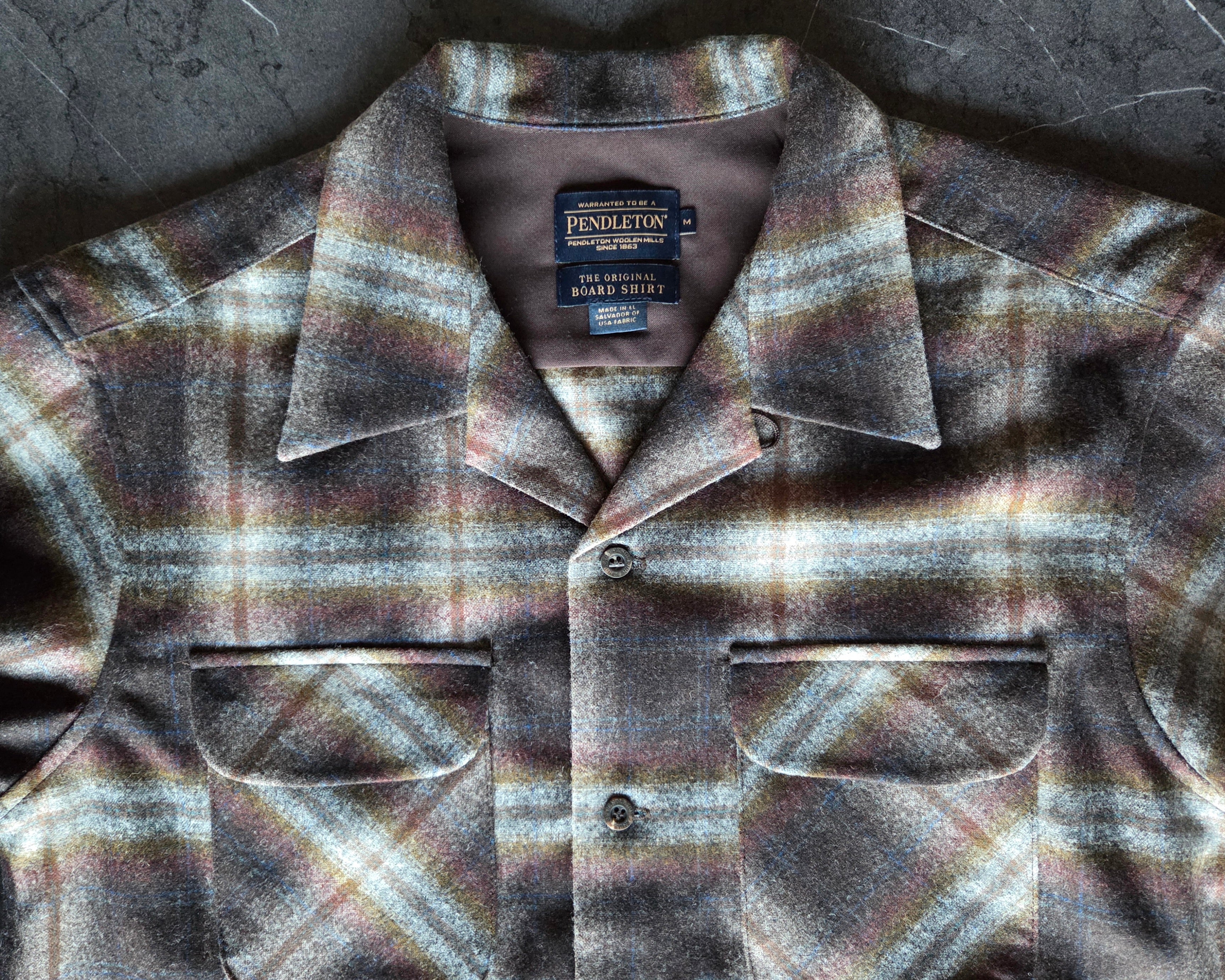 Pendleton Fall 2025 Wool Board Shirt Grey Mix Multi Ombre 1991 Throwback