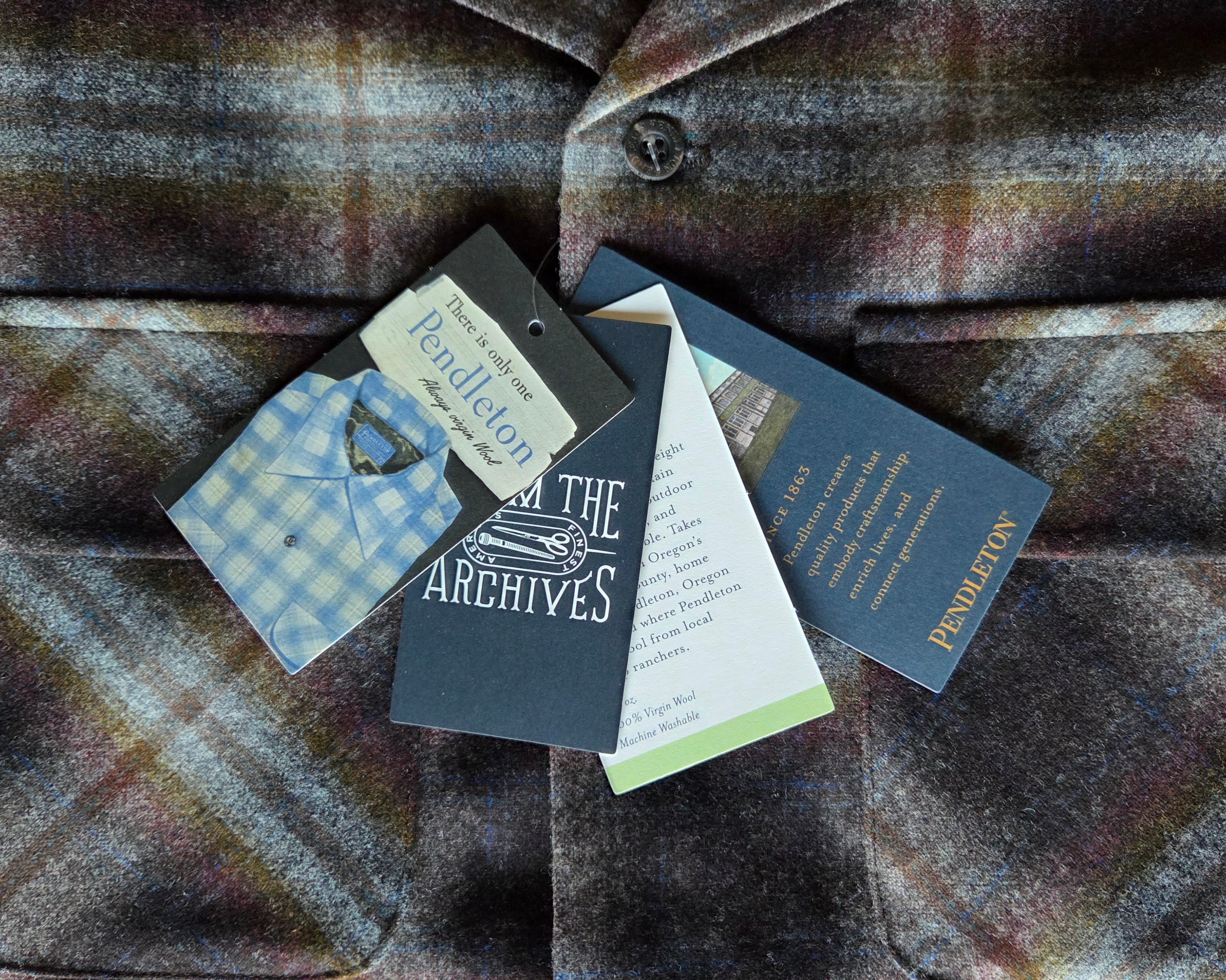 Pendleton Fall 2025 Wool Board Shirt Grey Mix Multi Ombre 1991 Throwback