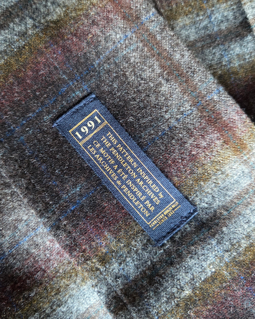 Pendleton Fall 2025 Wool Board Shirt Grey Mix Multi Ombre 1991 Throwback