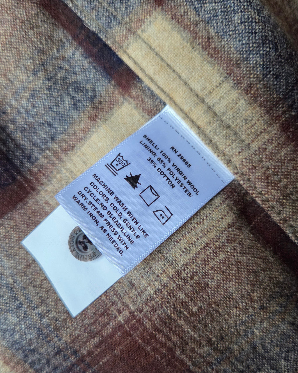 Pendleton Fall 2023 Wool Board Shirt Brown Navy Ombre 1981 Throwback