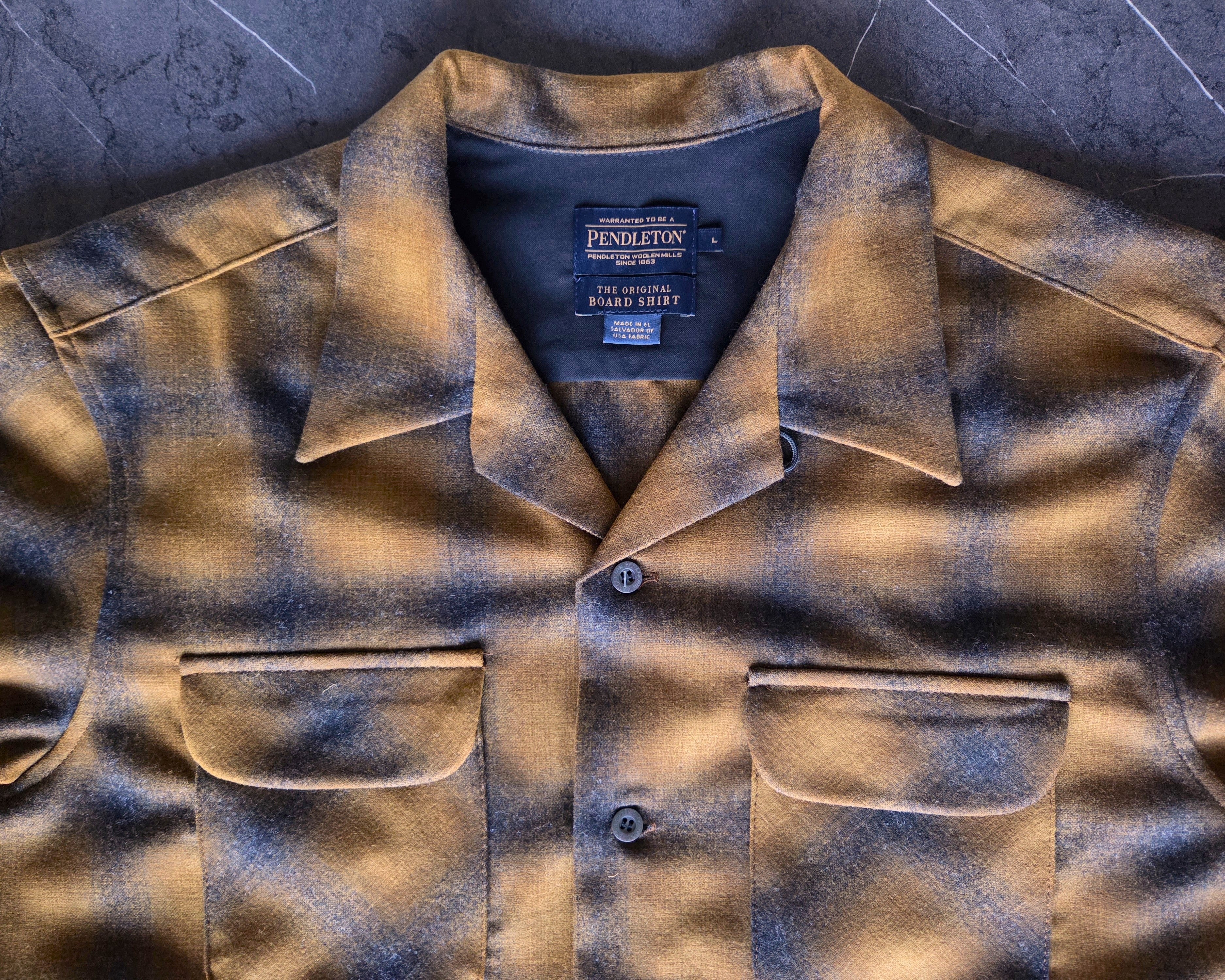Pendleton Fall 2025 Wool Board Shirt Bronze Ombre