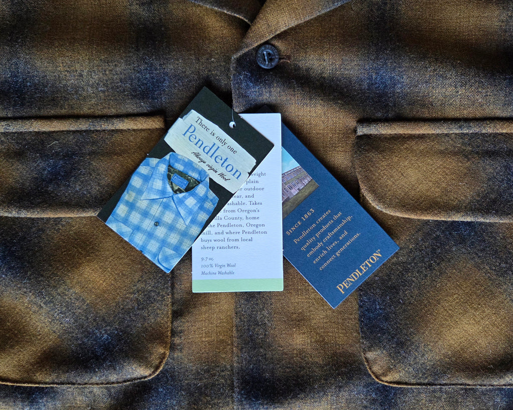 Pendleton Fall 2025 Wool Board Shirt Bronze Ombre