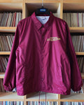 1st St. RECORDS ORIGINAL NYLON COACH JACKET Burgundy