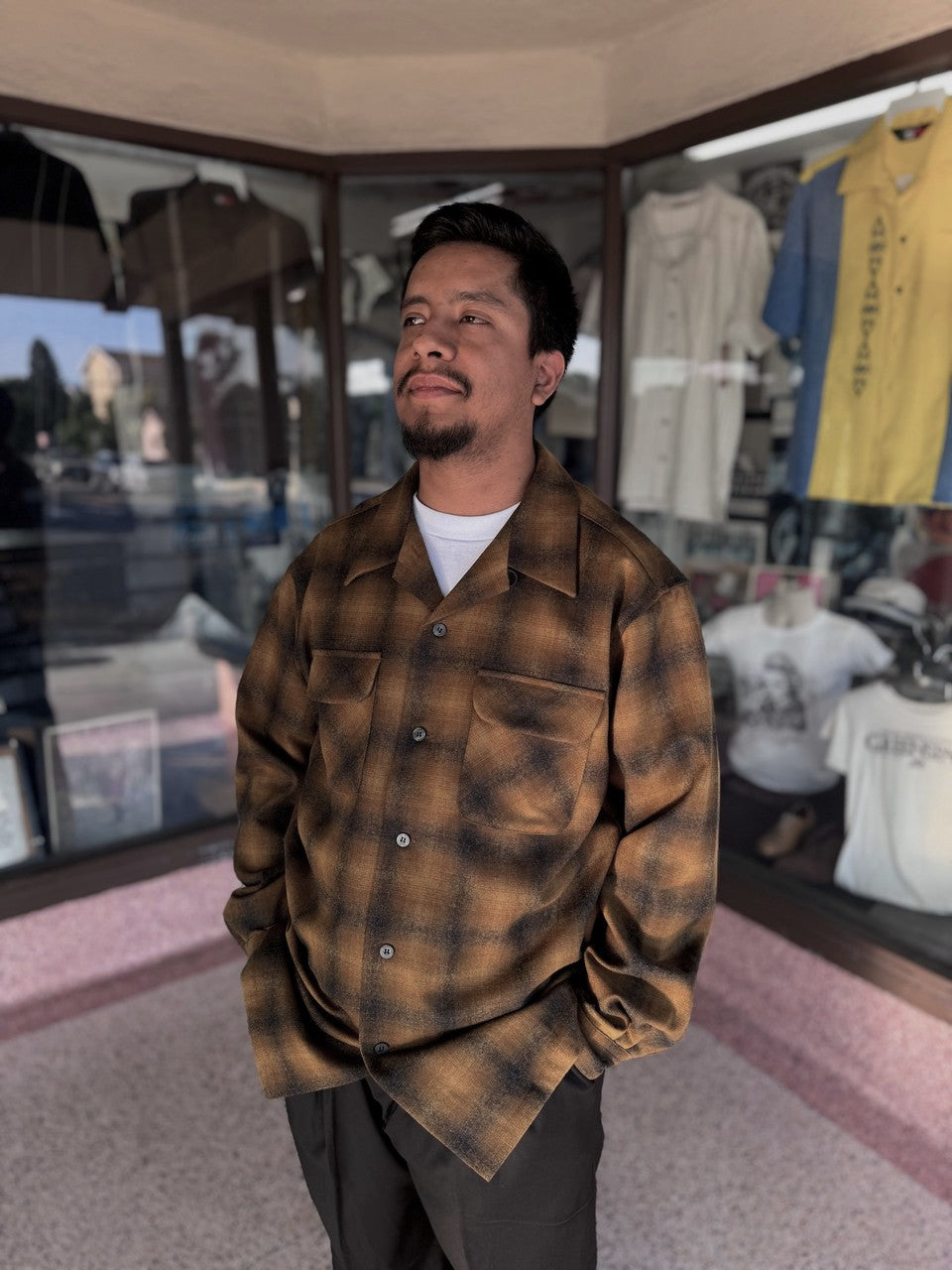Pendleton Fall 2025 Wool Board Shirt Bronze Ombre