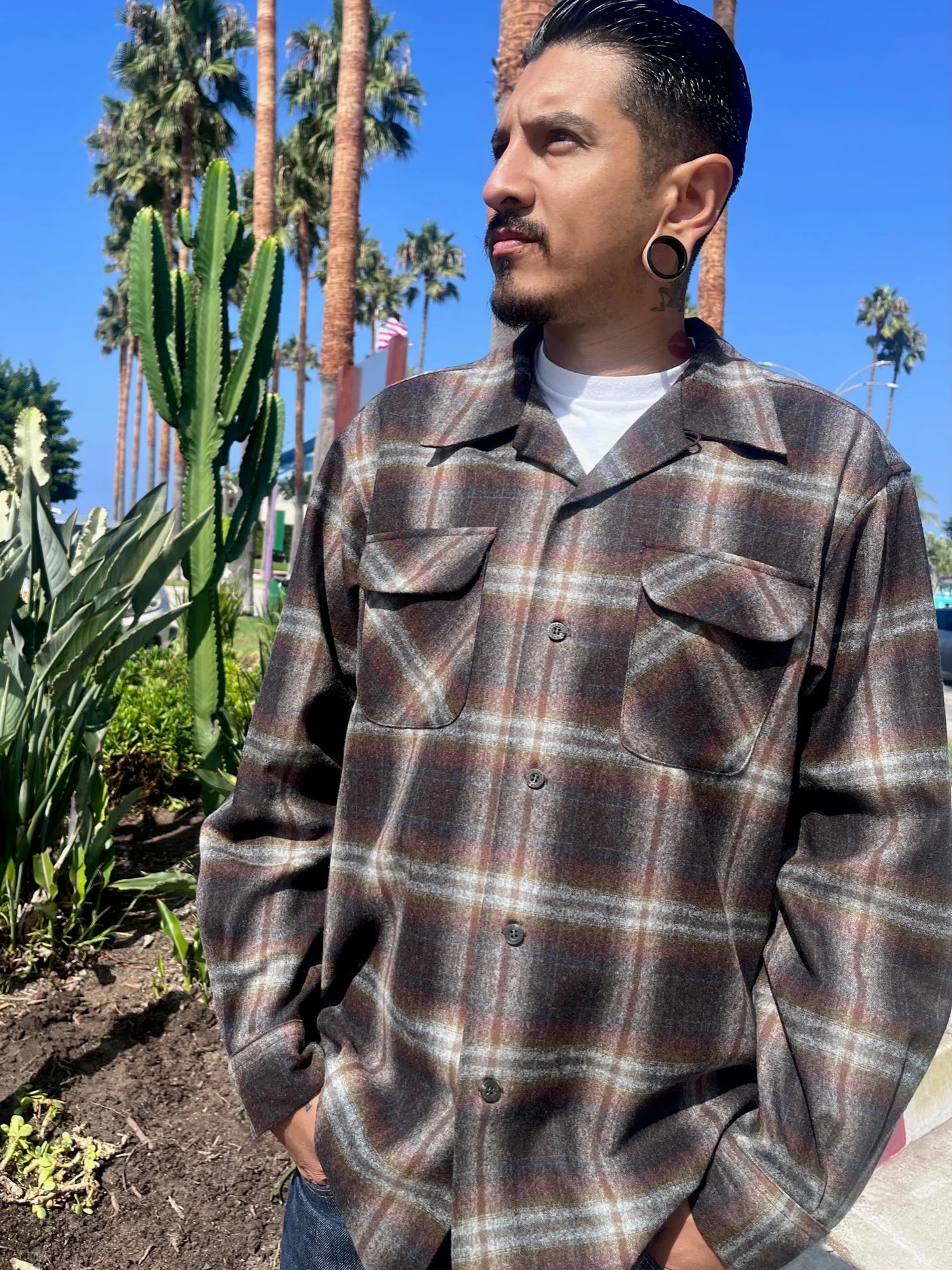 Pendleton Fall 2025 Wool Board Shirt Grey Mix Multi Ombre 1991 Throwback