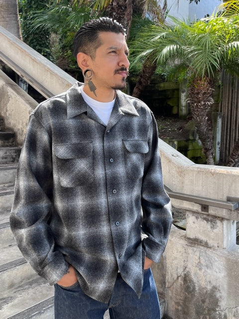 Pendleton Wool Board Shirt Oxford Mix Ombre 1958 - Pure Virgin