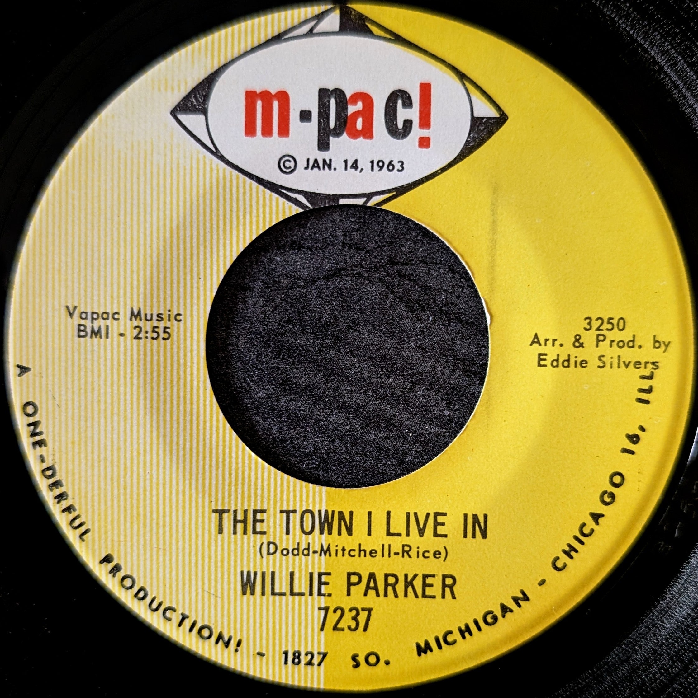 Willie Parker-The Town I live in/Don't hurt the one you love