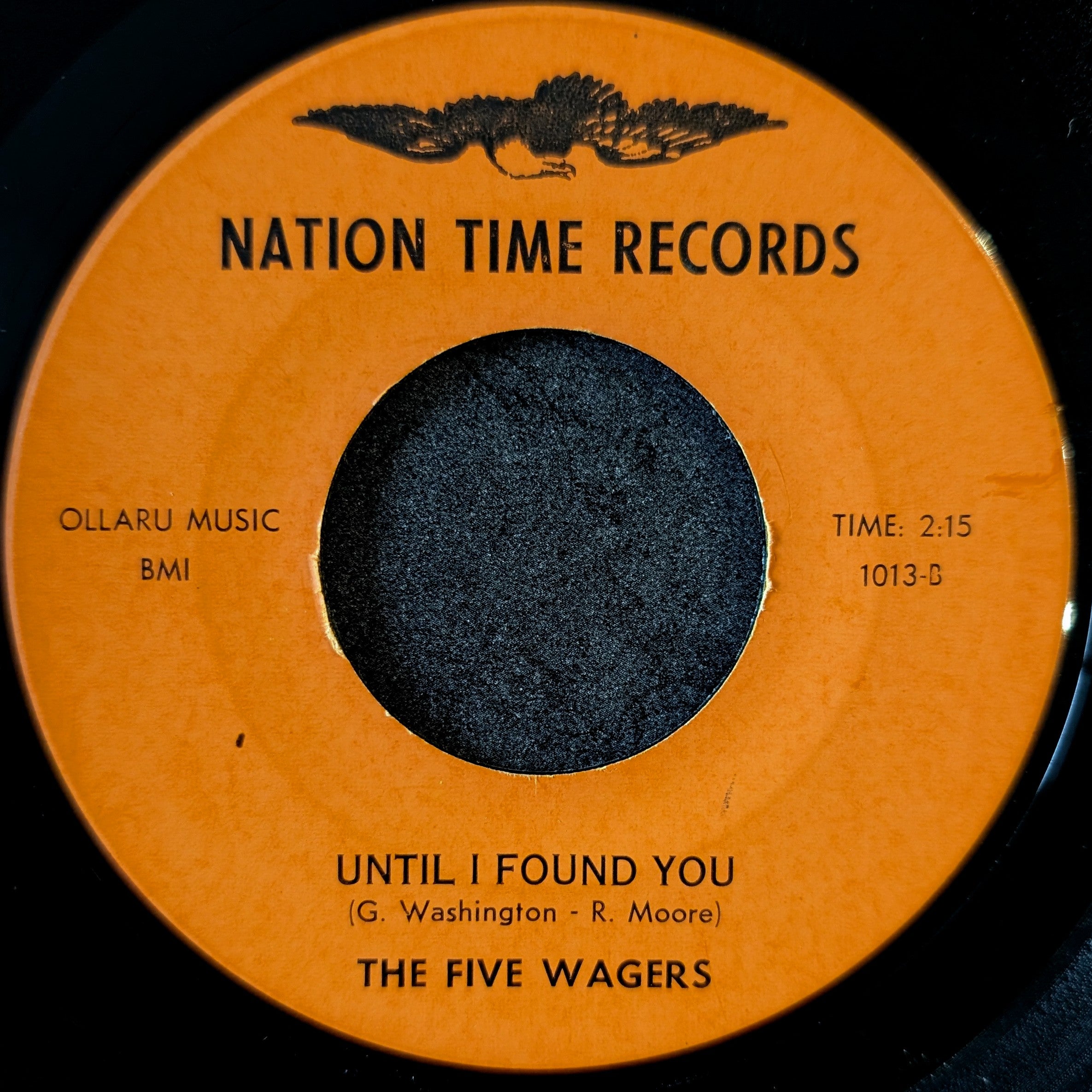 The five wager-You're my world/Until I found you