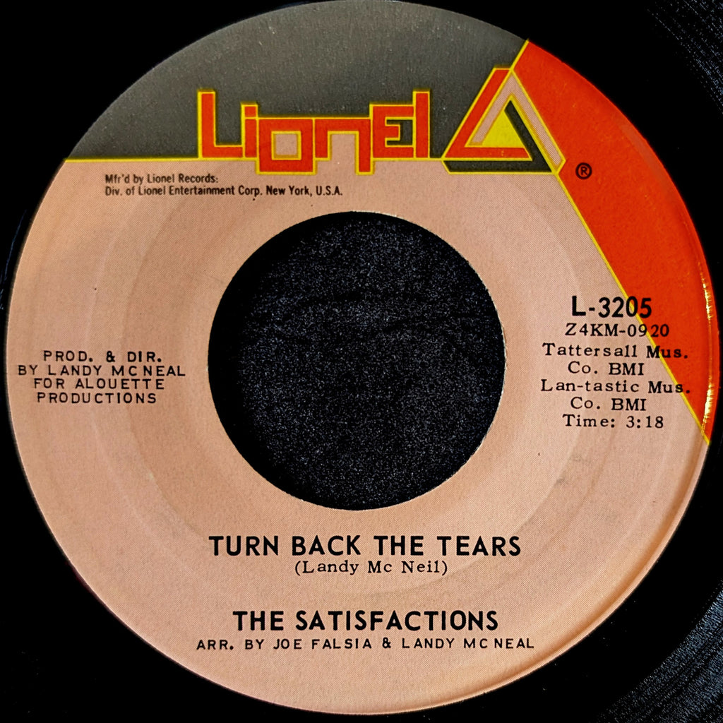 The Satisfactions-One light two lights/Turn back the tears