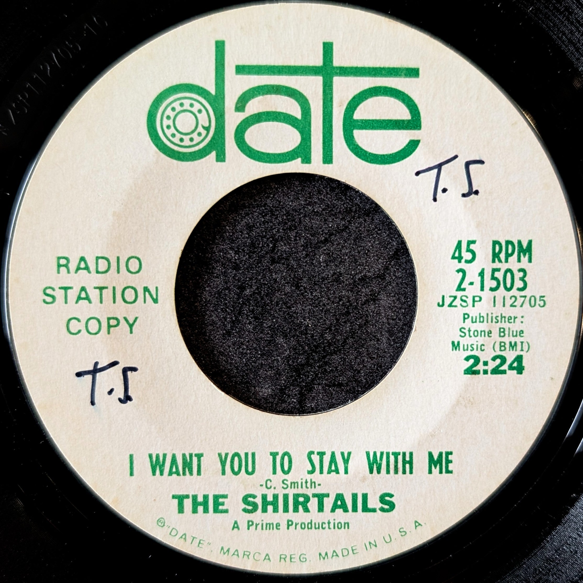 The Shirtails-I want you to stay with me/Something’s wrong with our love