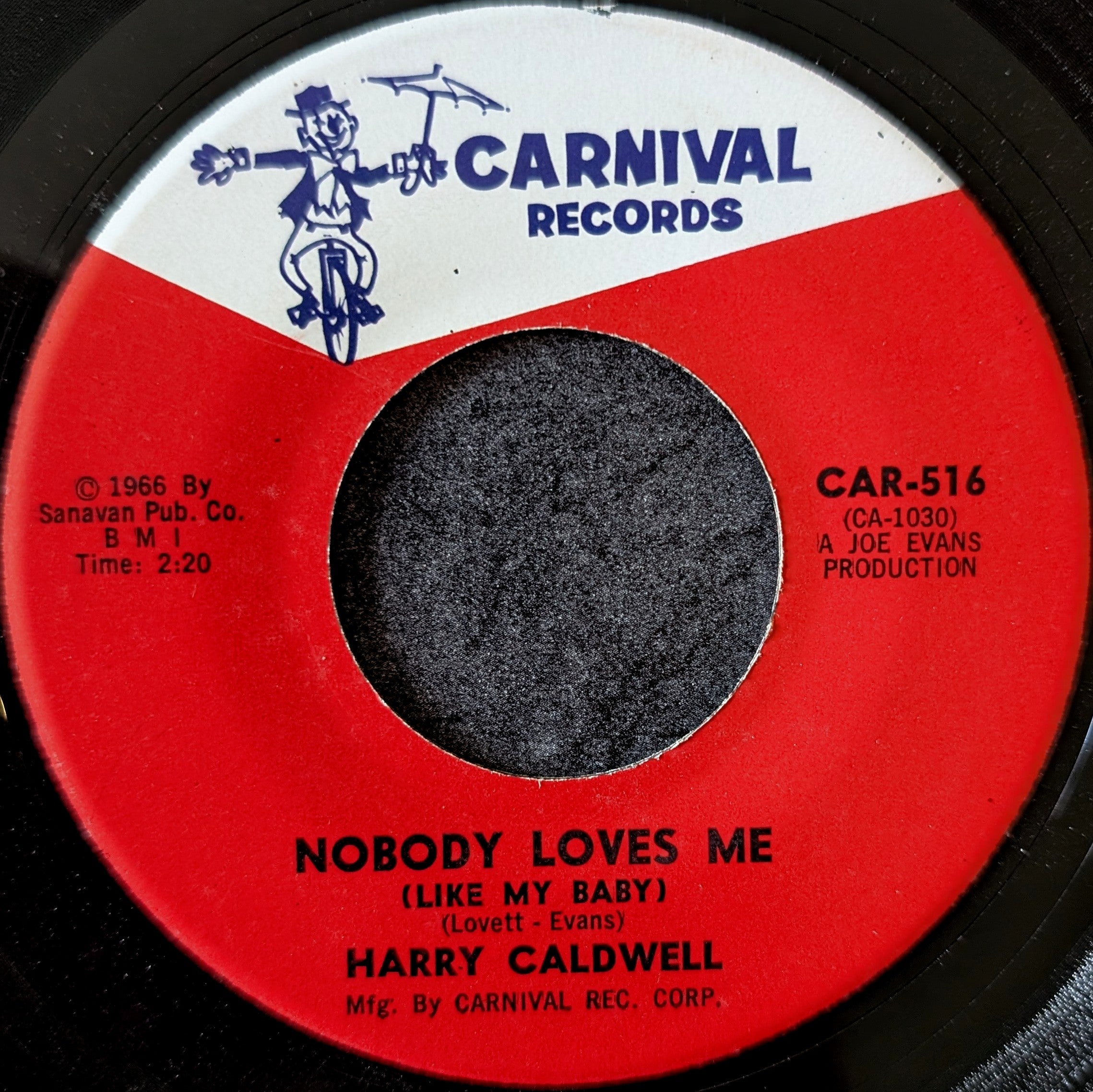 Harry Caldwell - Please come back / Nobody loves me