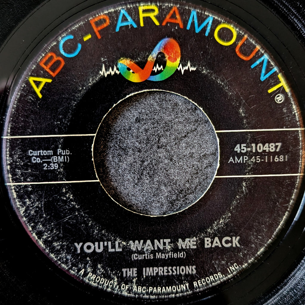 The Impressions-It's all right/You'll want me back