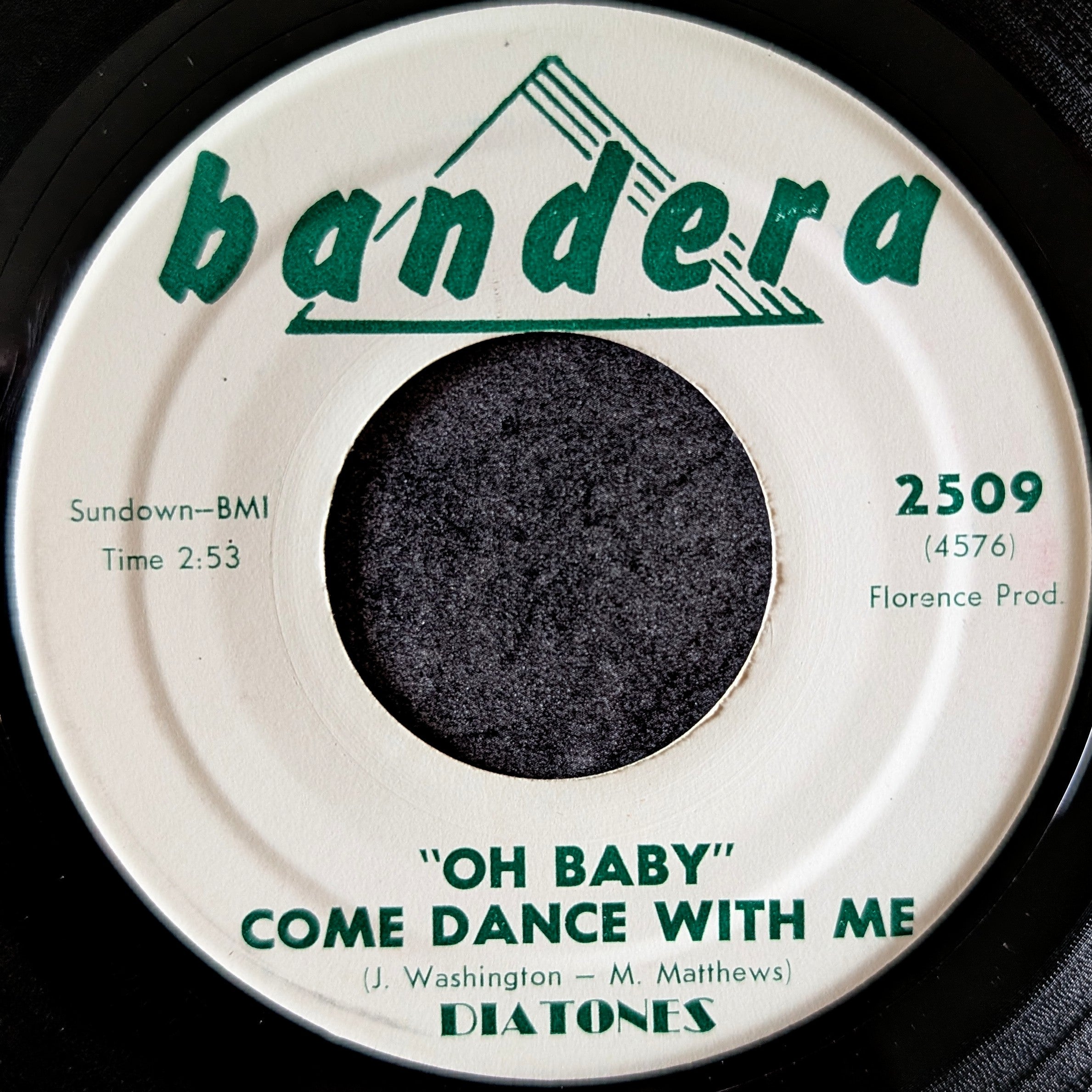Diatones-Oh baby come dance with me/Ruby has gone